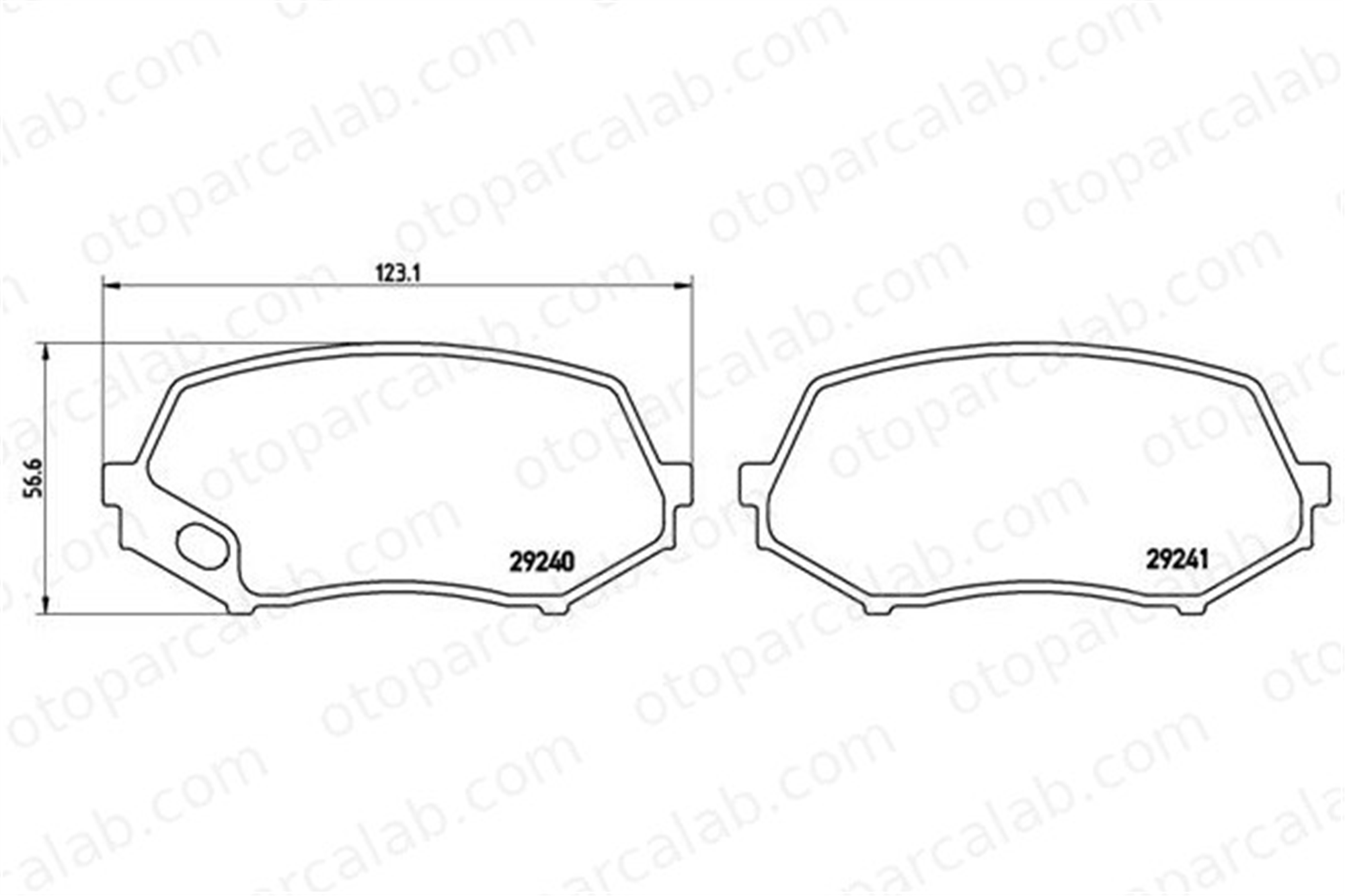 BREMBO P 54 044 Fren Disk Balata Ön veya Arka TALBOT SIMCA 1301 Tourisme MK449107 MK529989