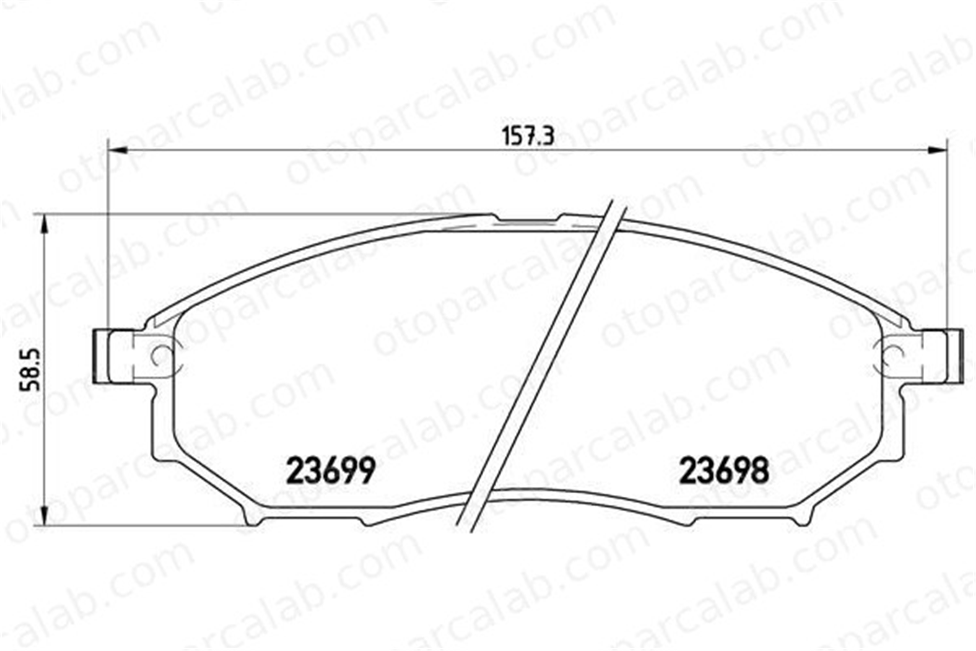 BREMBO P 56 058 Fren Disk Balata Ön NISSAN PATHFINDER III NP300 NAVARA 410603072R 41060CC090