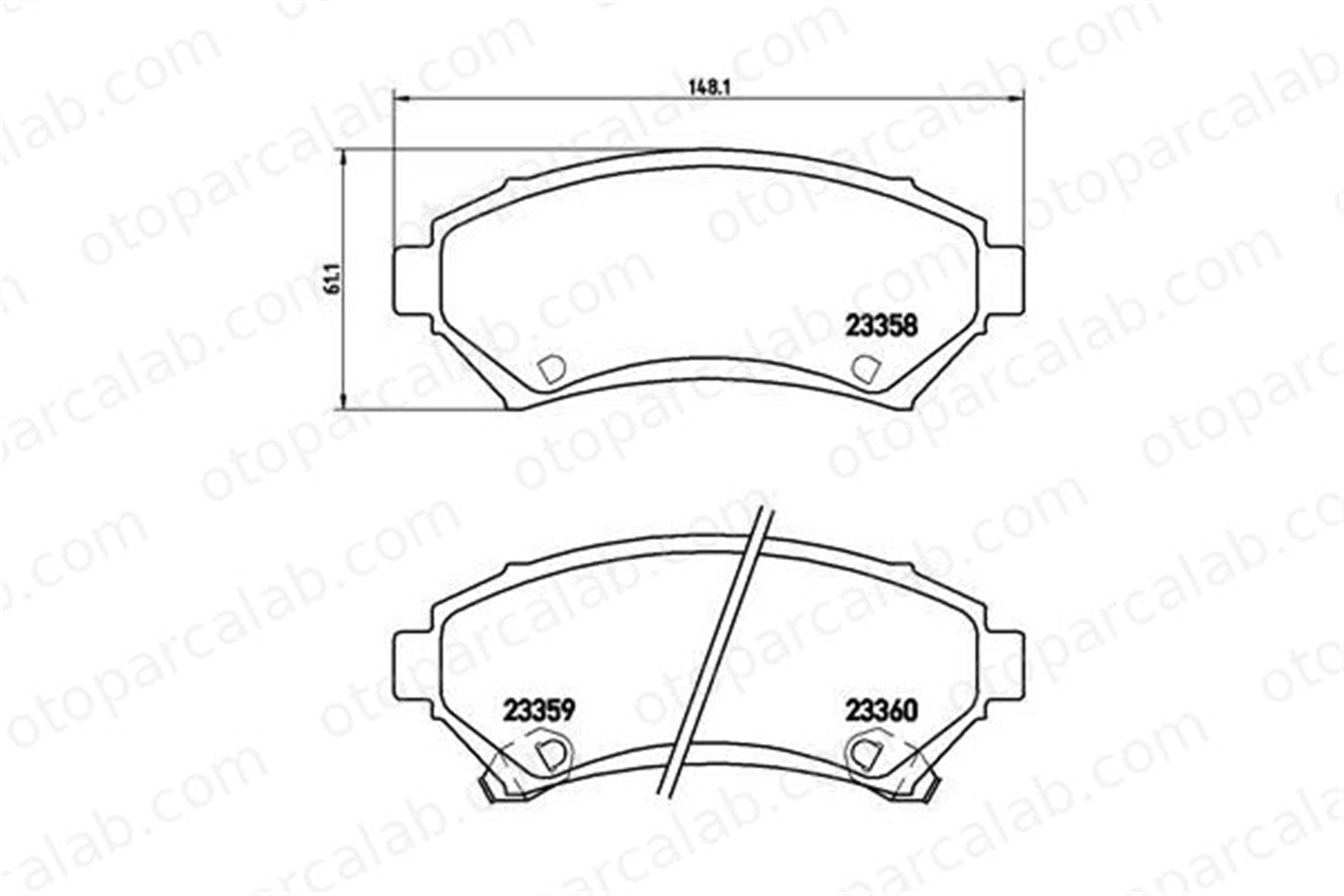 BREMBO P 59 028 Fren Disk Balata Ön CHEVROLET TRANS SPORT PONTIAC TRANS SPORT 1605947 18045380