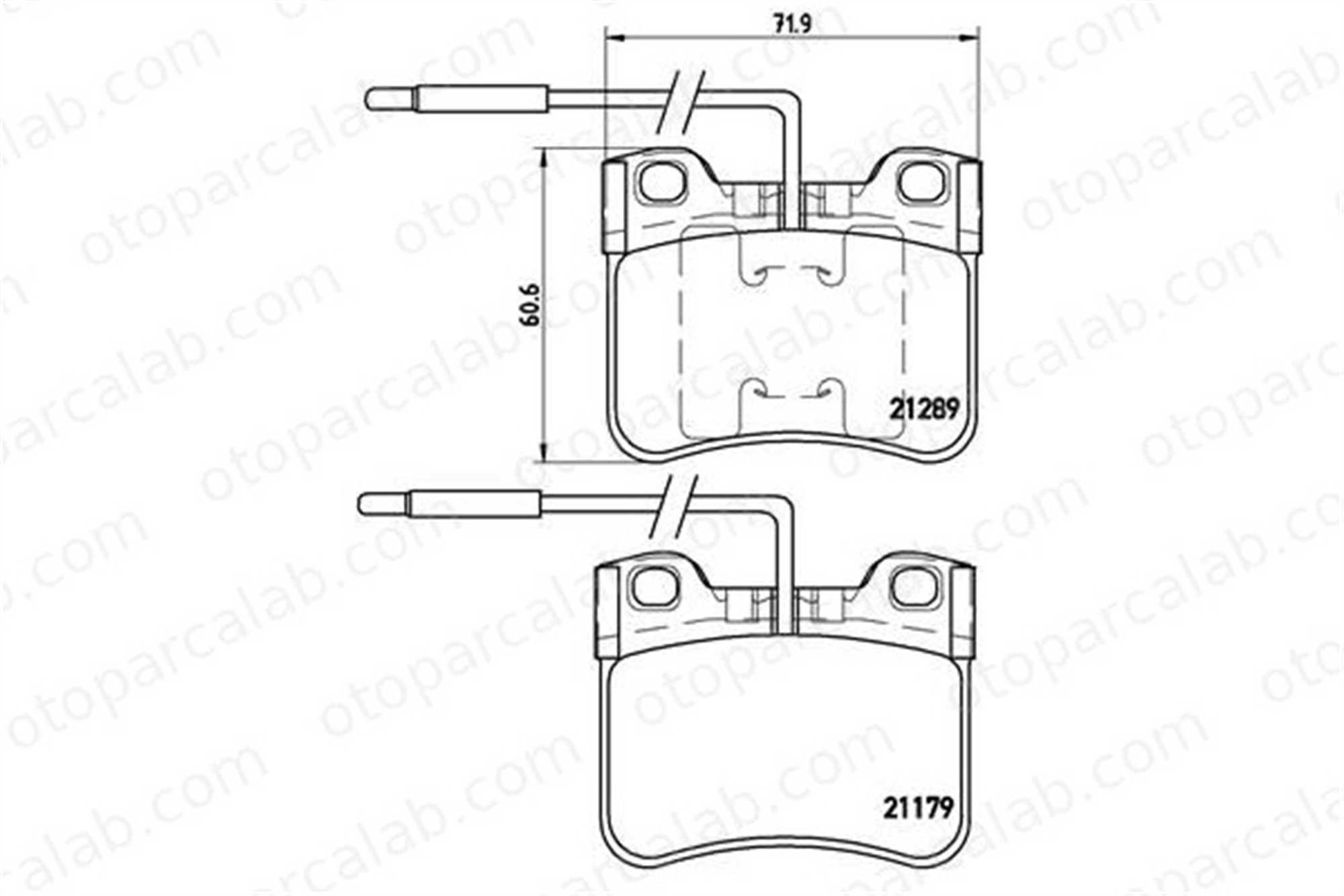 BREMBO P 61 034 Fren Disk Balata Ön CITROËN AX PEUGEOT 106 I 95658617 1617248780