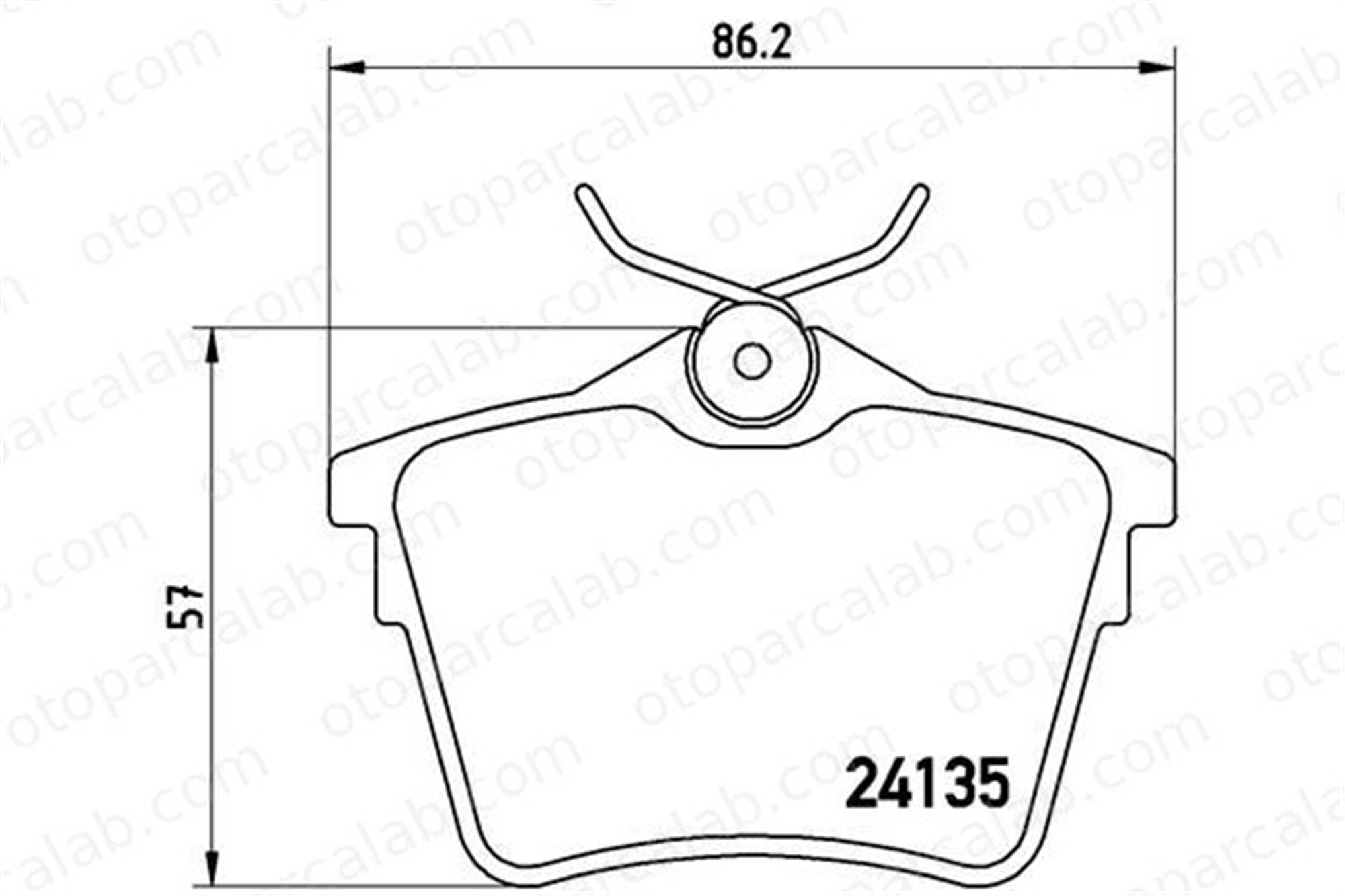 BREMBO P 61 079 Fren Disk Balata Arka CITROËN C5 III Break C5 III 425491 425279