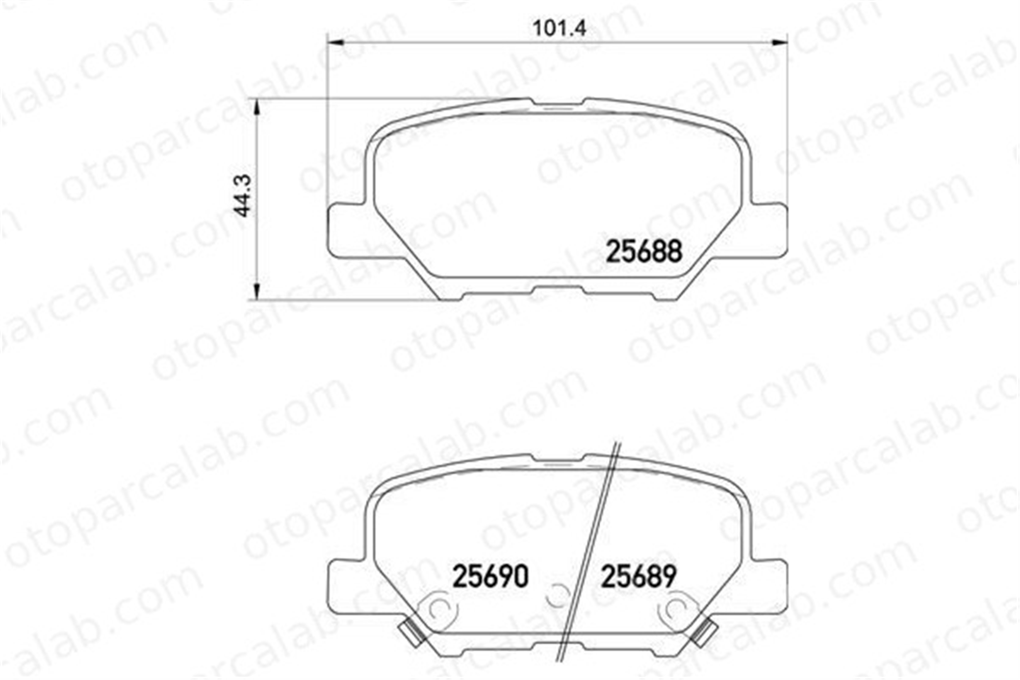 BREMBO P 61 111 Fren Disk Balata Arka MITSUBISHI ASX MAZDA 6 Sedan 1609899680 4605B071
