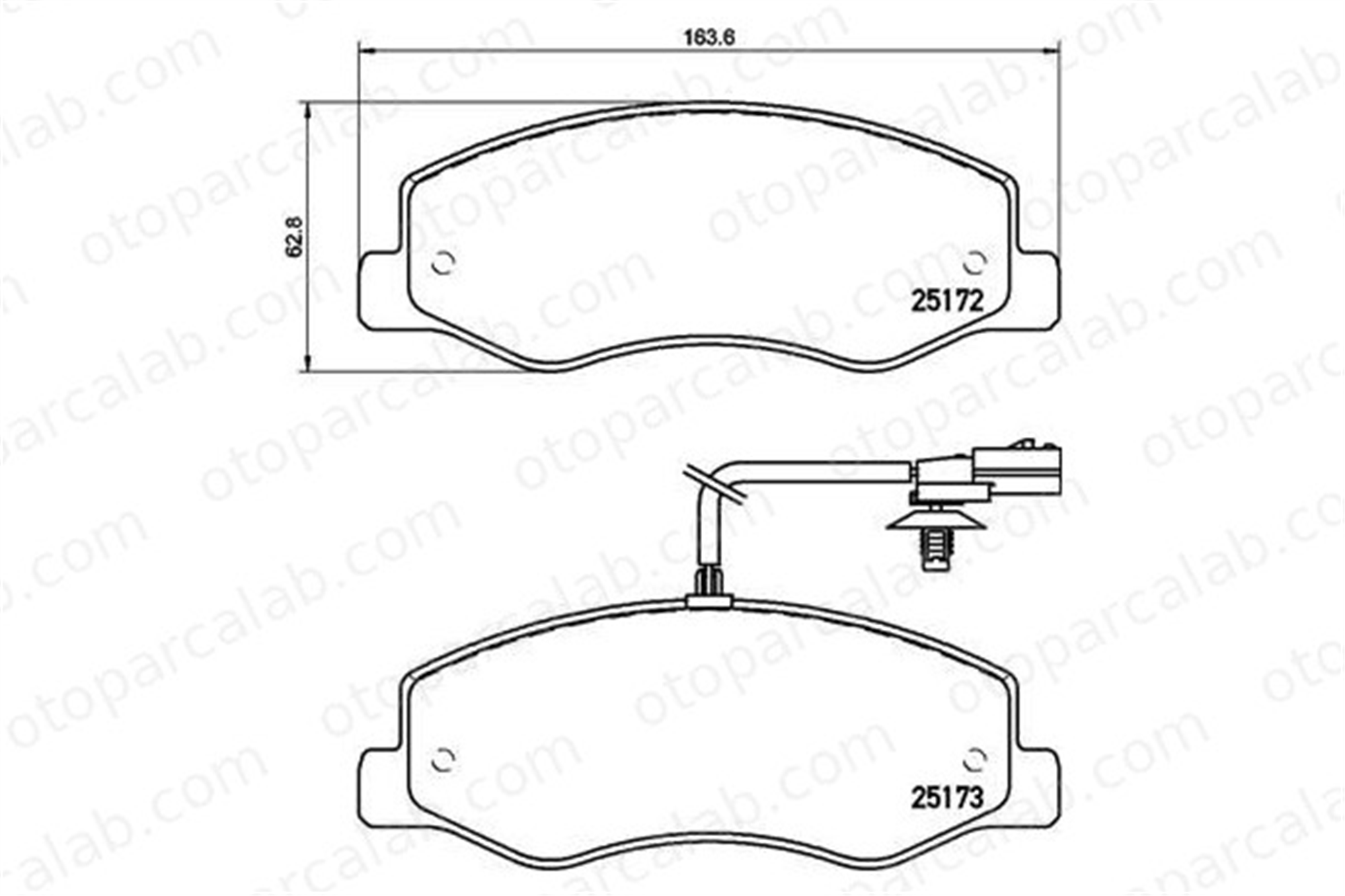 BREMBO P 68 061 Fren Disk Balata Arka OPEL MOVANO B Panelvan/Van MOVANO B Platform şasi 440606011R 4406000Q0G
