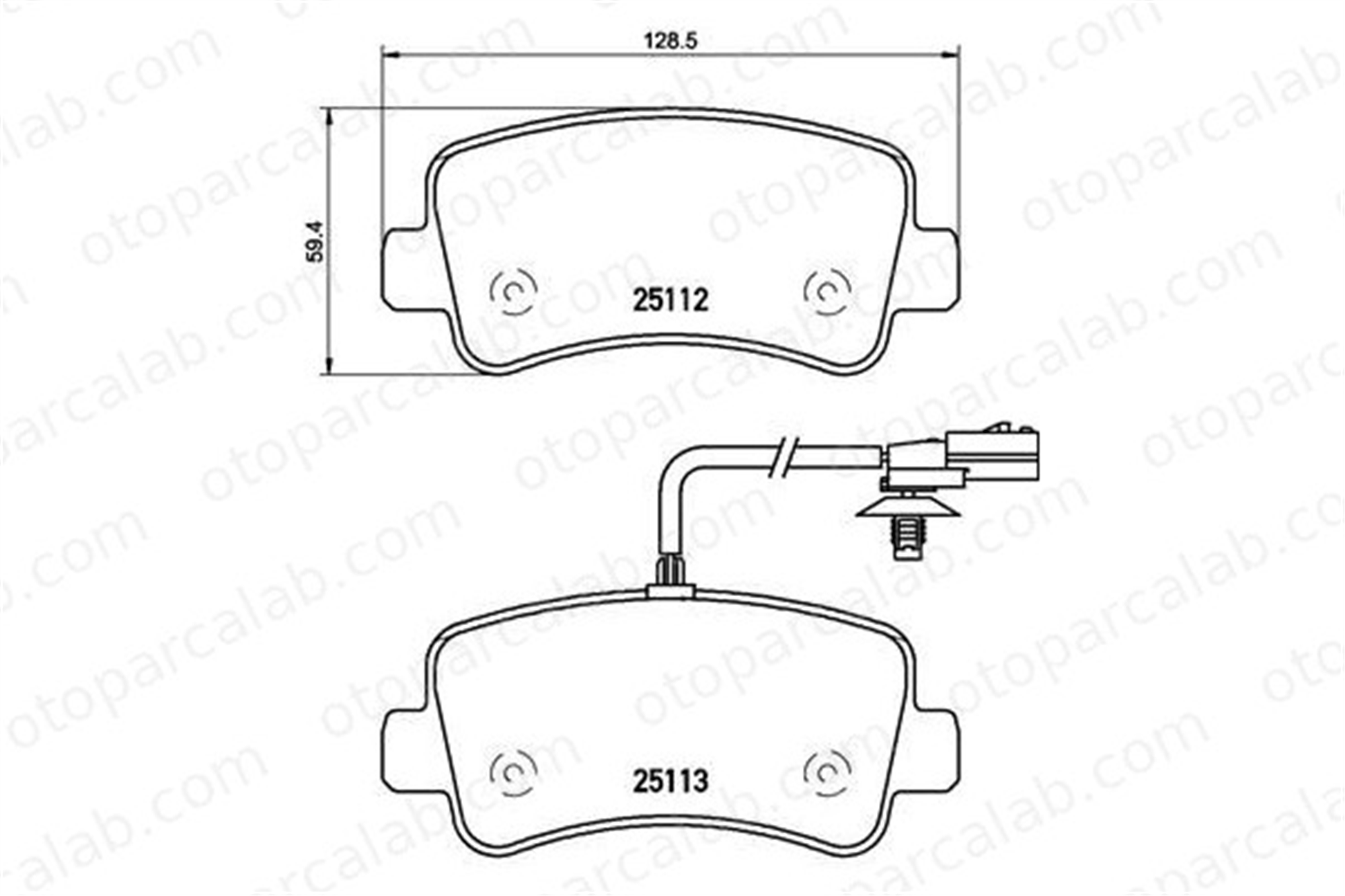 BREMBO P 68 063 Fren Disk Balata Arka RENAULT MASTER III Panelvan/Van OPEL MOVANO B Panelvan/Van 440603321R 440601147R