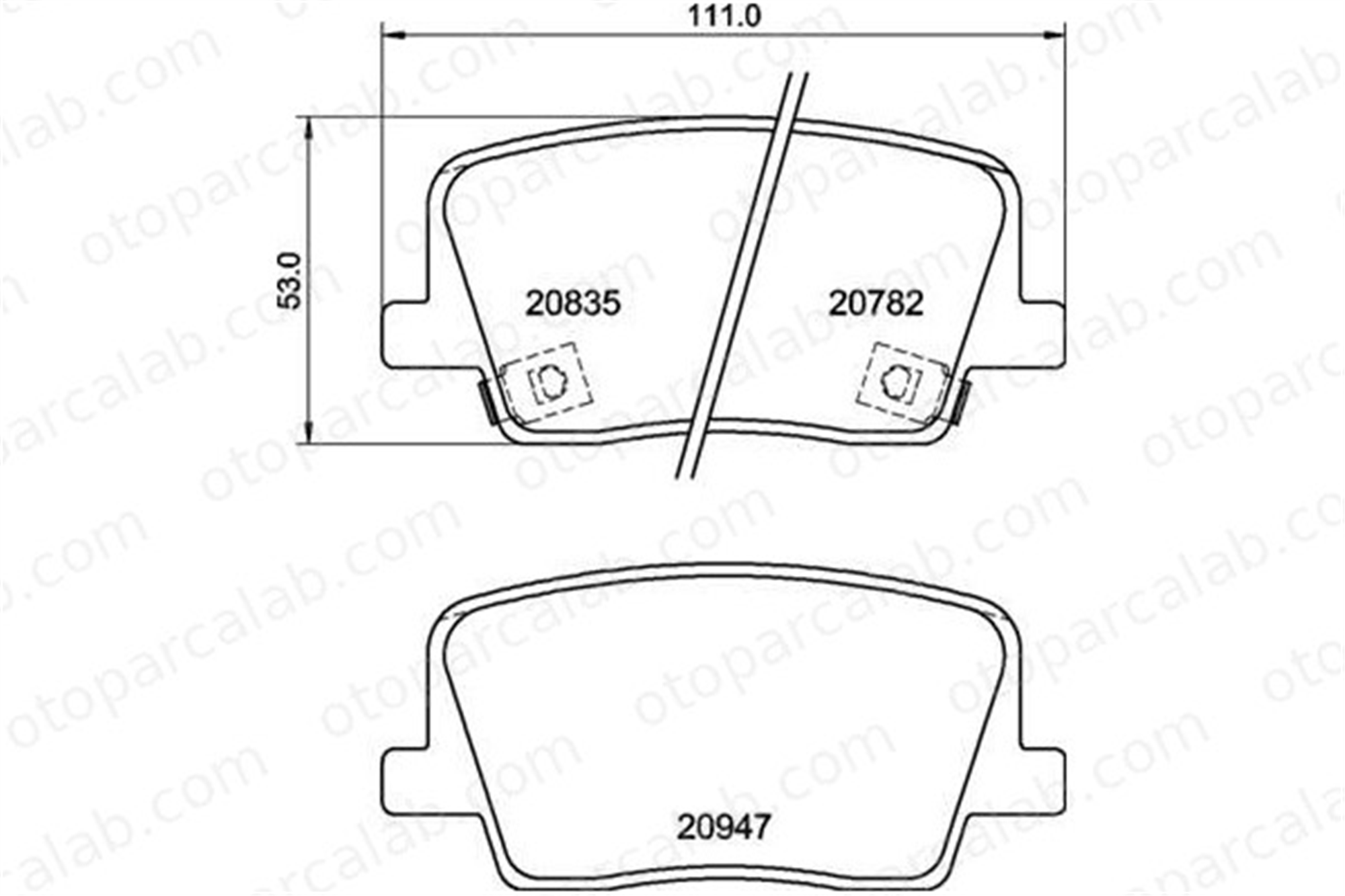 BREMBO P 77 003 Fren Disk Balata Arka SSANGYONG REXTON REXTON VAN 48413360D0 48413360A0