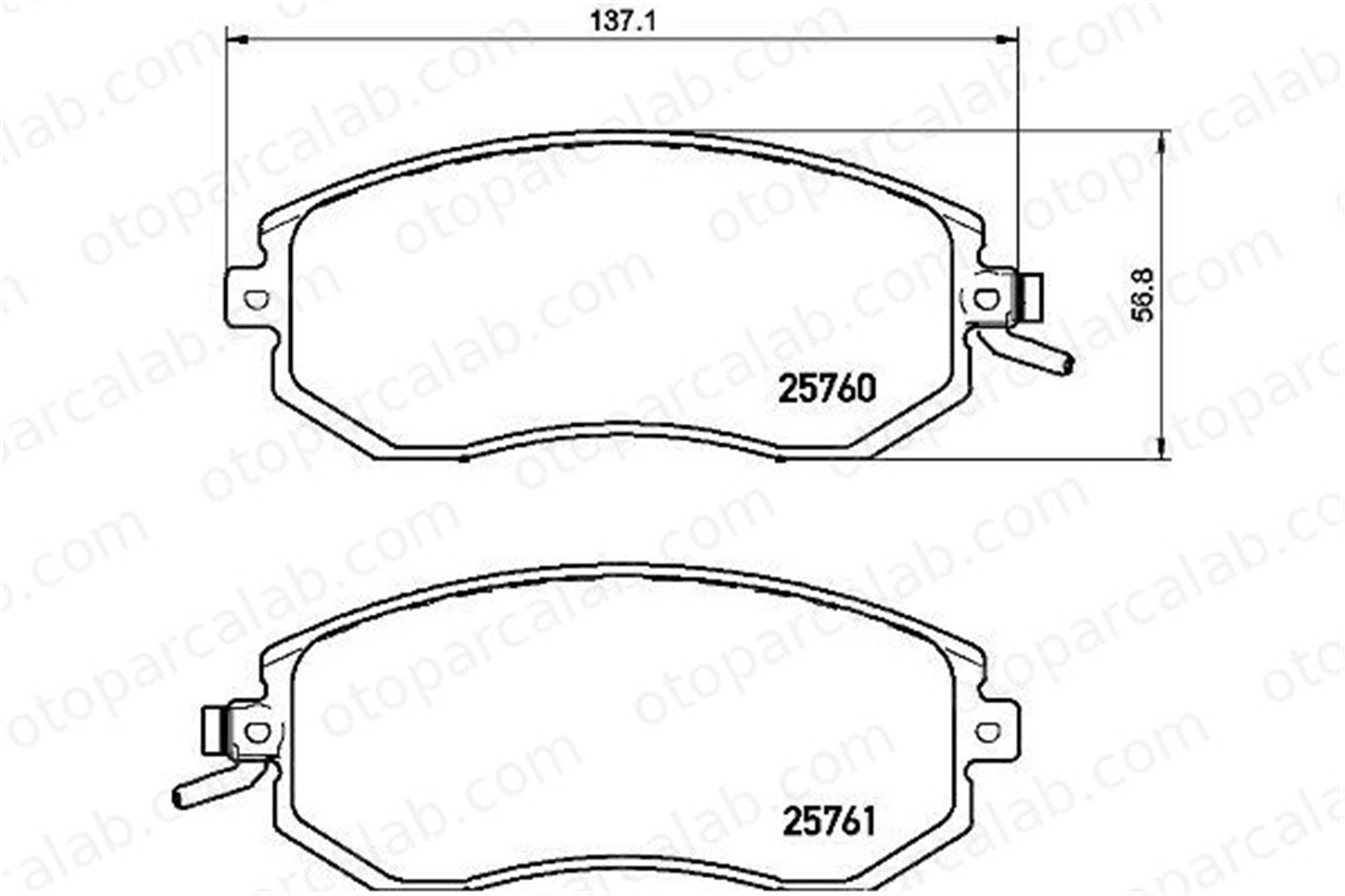 BREMBO P 78 021 Fren Disk Balata Ön SUBARU FORESTER OUTBACK 26296AJ02A 26296SC010