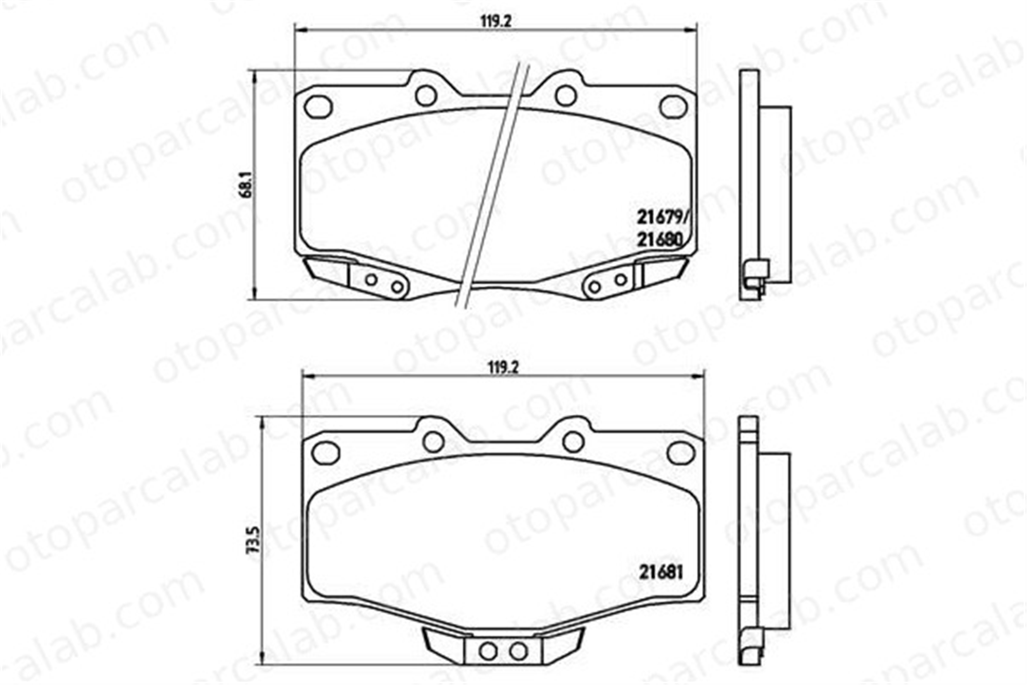 BREMBO P 83 009 Fren Disk Balata Ön TOYOTA HILUX V Pick-up 4 RUNNER III J0466535040 J0446535040