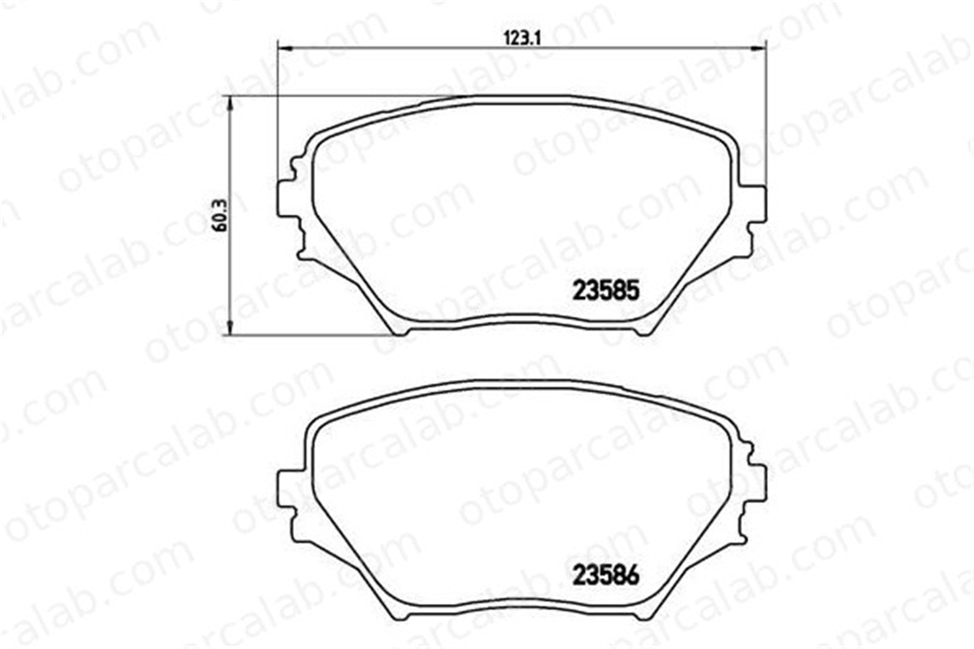 BREMBO P 83 055 Fren Disk Balata Ön TOYOTA RAV 4 II FORD USA EXPLORER 446542070 0446542070
