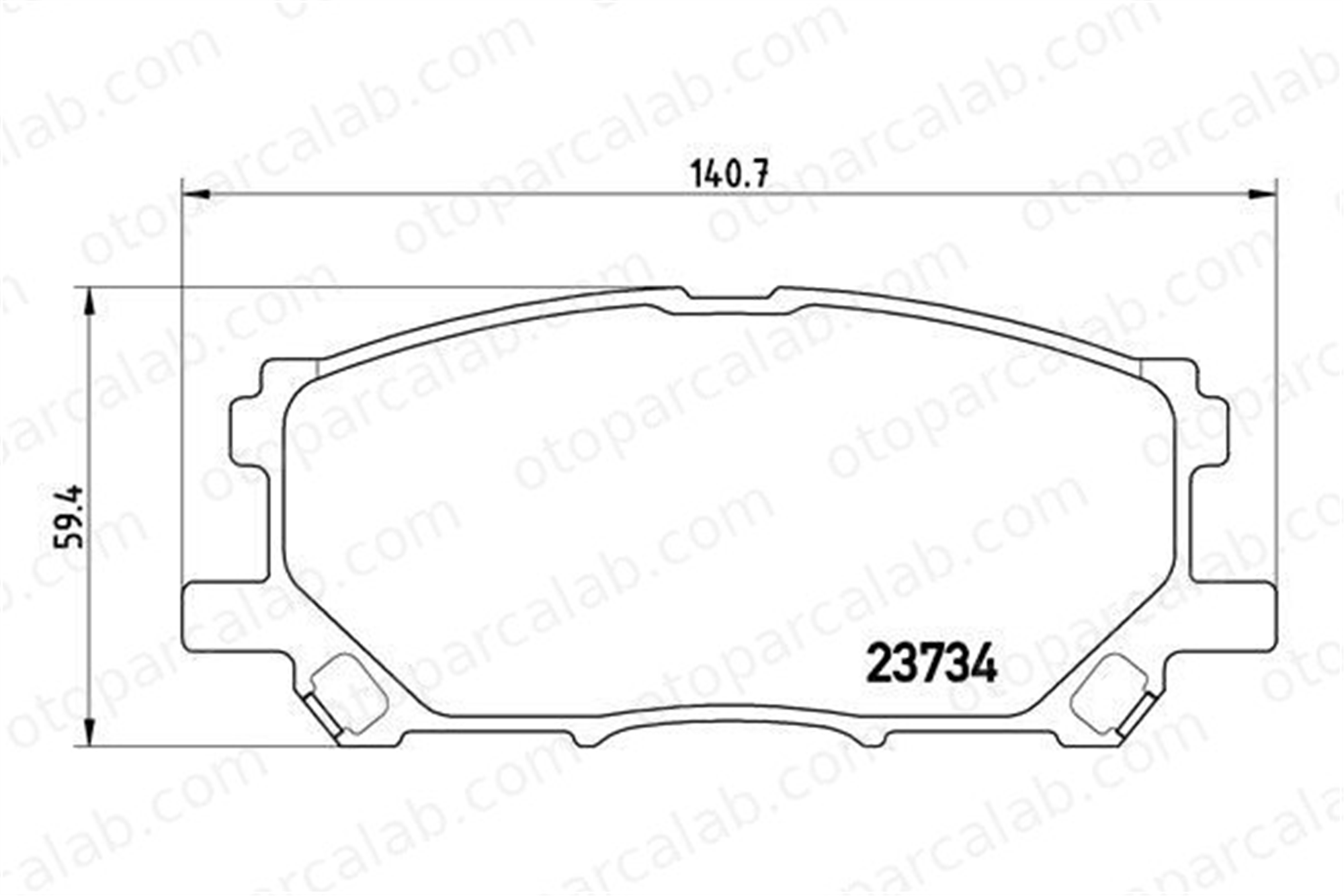 BREMBO P 83 067 Fren Disk Balata Ön LEXUS RX 477460W07000 44650W070