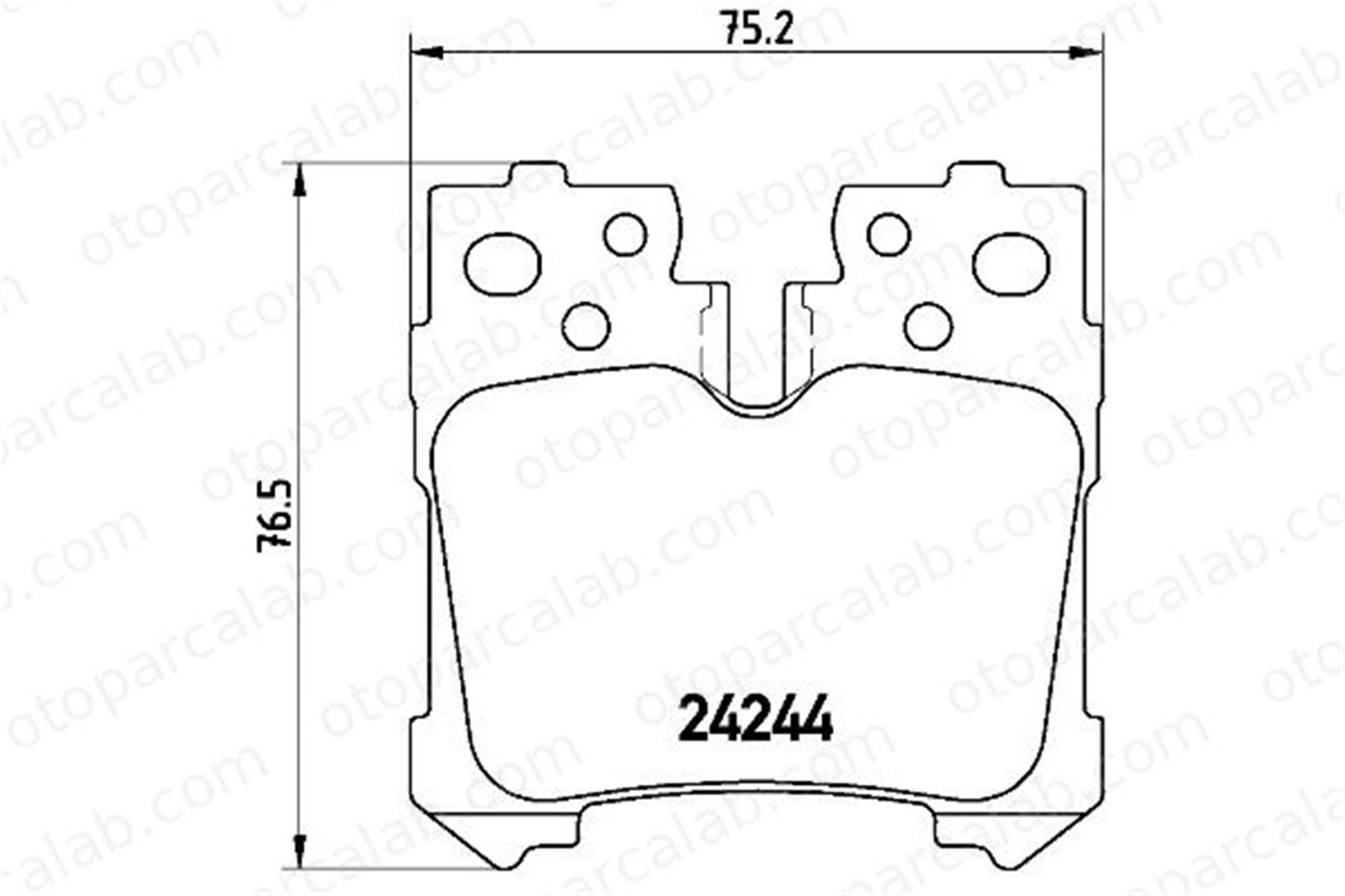 BREMBO P 83 076 Fren Disk Balata Arka LEXUS LS 44660W020 044660W020