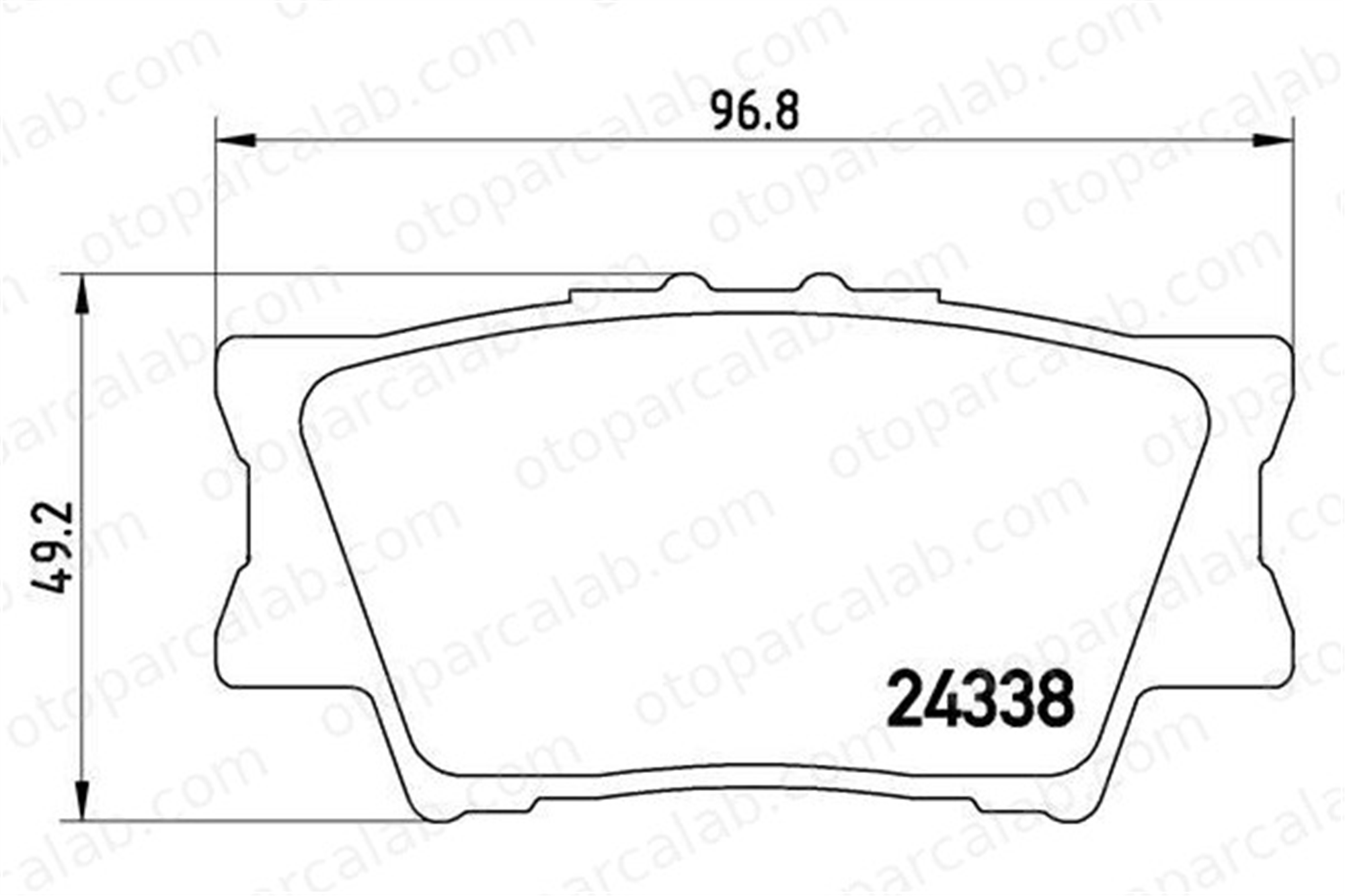BREMBO P 83 089 Fren Disk Balata Arka TOYOTA CAMRY Sedan RAV 4 IV 446606070 0446606070