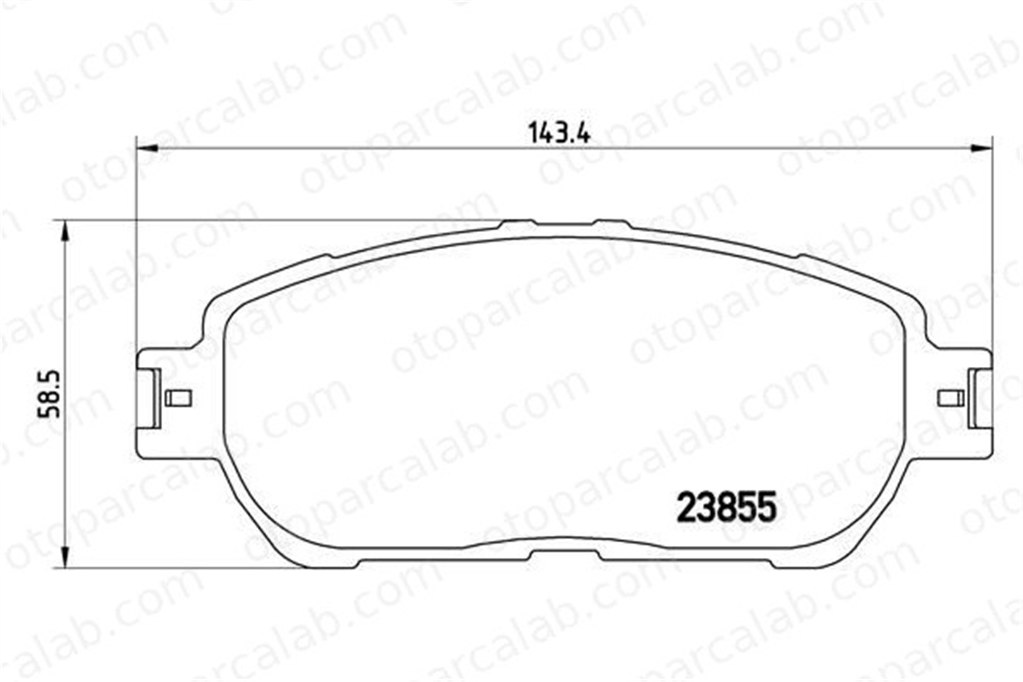 BREMBO P 83 105 Fren Disk Balata Ön TOYOTA CAMRY Sedan TACOMA Pick-up 446504080 446533270