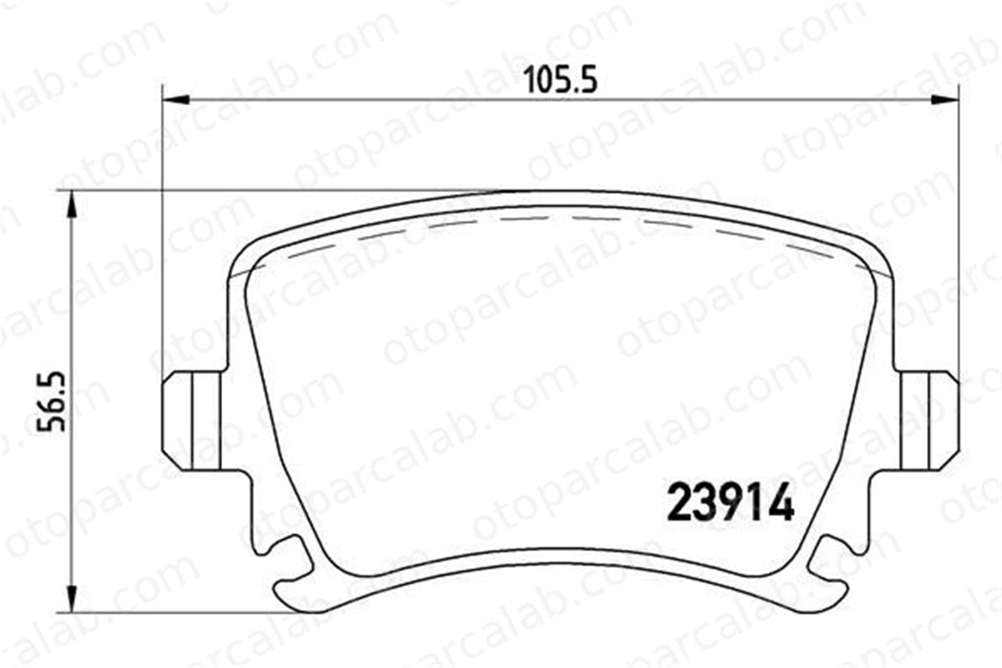 BREMBO P 85 073 Fren Disk Balata Arka AUDI A6 C6 Avant SKODA OCTAVIA II Combi 3C0698451D 1K0698451G