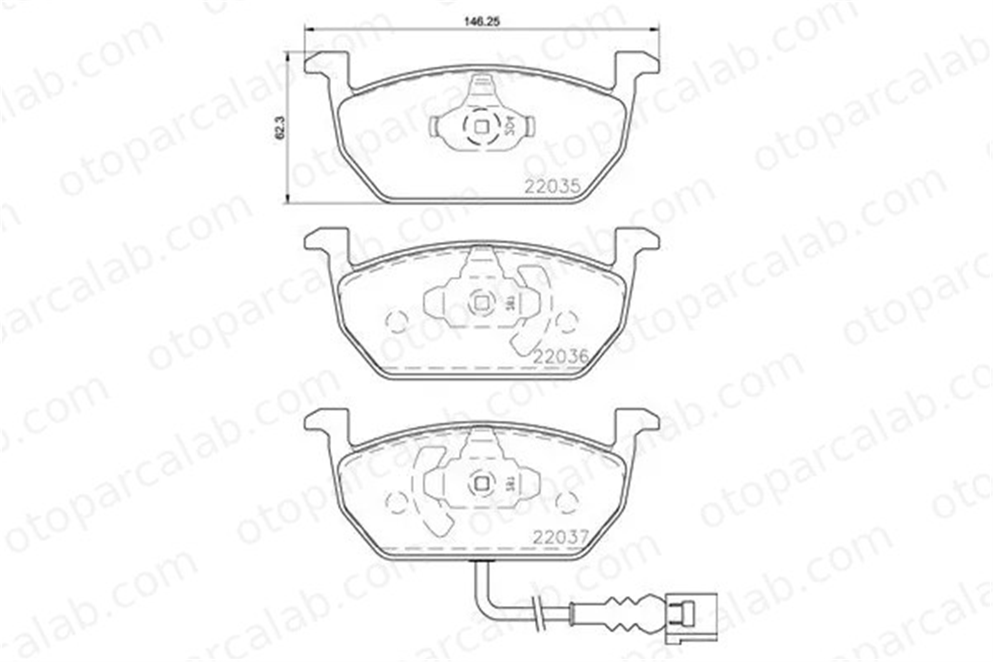 BREMBO P 85 137 Fren Disk Balata Ön SEAT LEON ST LEON 5Q0698151C 5Q0698151H