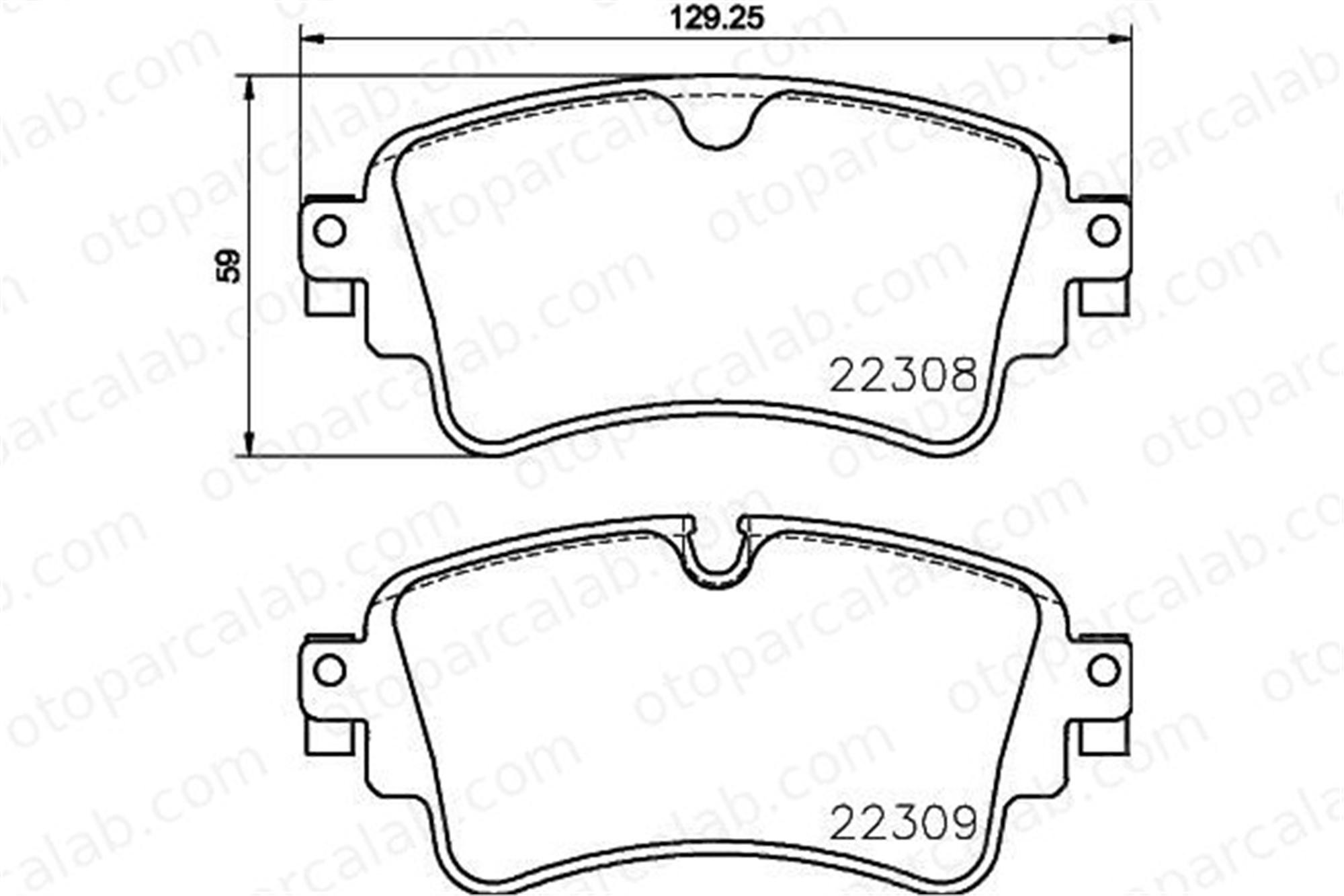 BREMBO P 85 154 Fren Disk Balata Arka AUDI A4 B9 Avant A4 B9 8W0698451L 8W0698451H