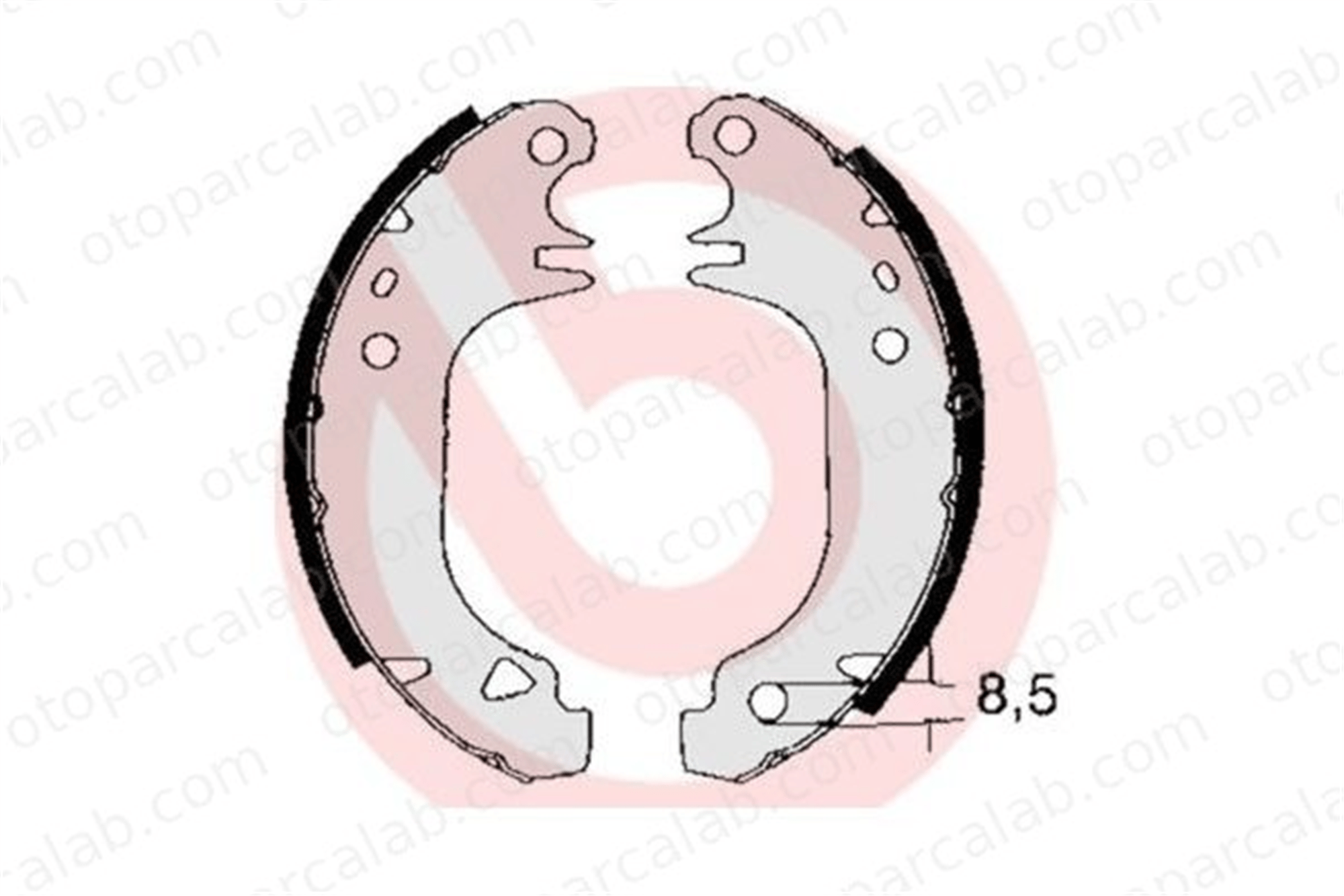 BREMBO S 61 535 El Fren Balatası PEUGEOT 205 II CITROËN SAXO 424121 4241F8