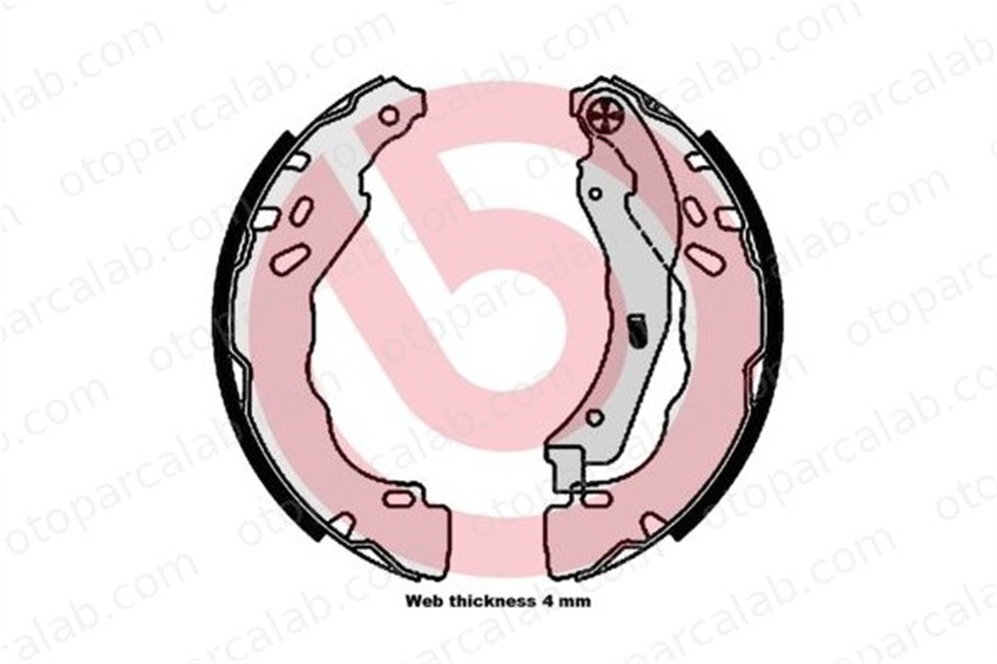 BREMBO S 61 544 Fren Pabuçlu Balata Arka PEUGEOT 208 I CITROËN DS3 1663939580 1606631180