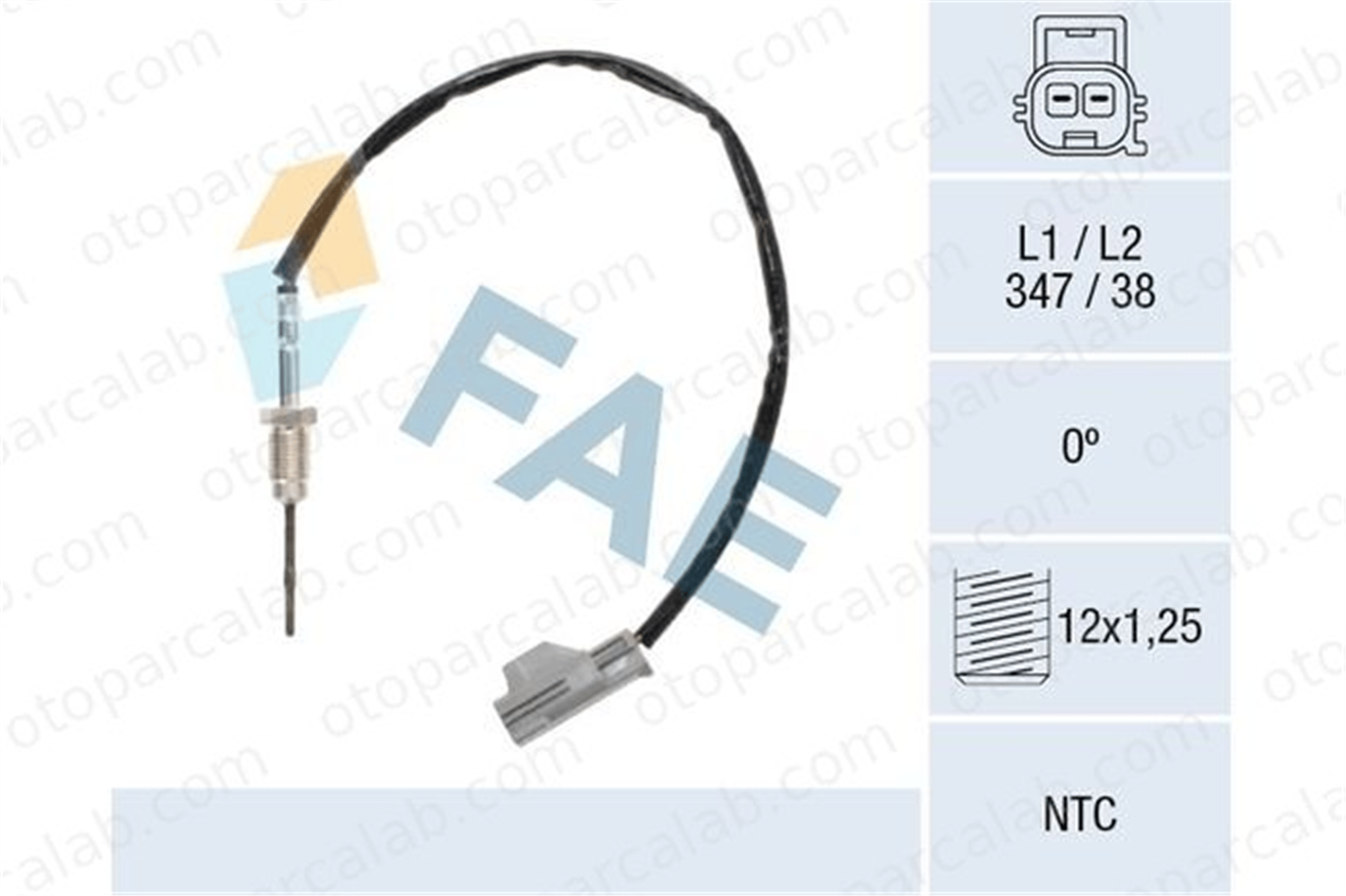 BREMI 70141 Egzoz Sıcaklık Sensörü FORD ECOSPORT FOCUS III F1B112B591EA 1889785