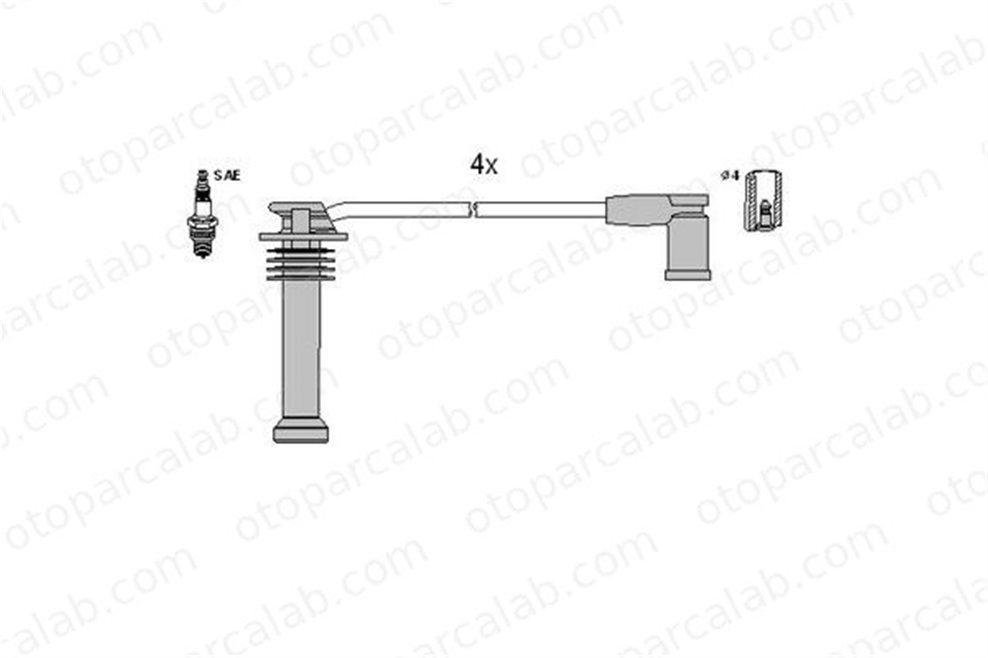 BREMI 800/268 Buji Kablosu FORD MONDEO III MONDEO III Sedan 1S7G12280TK 111984043