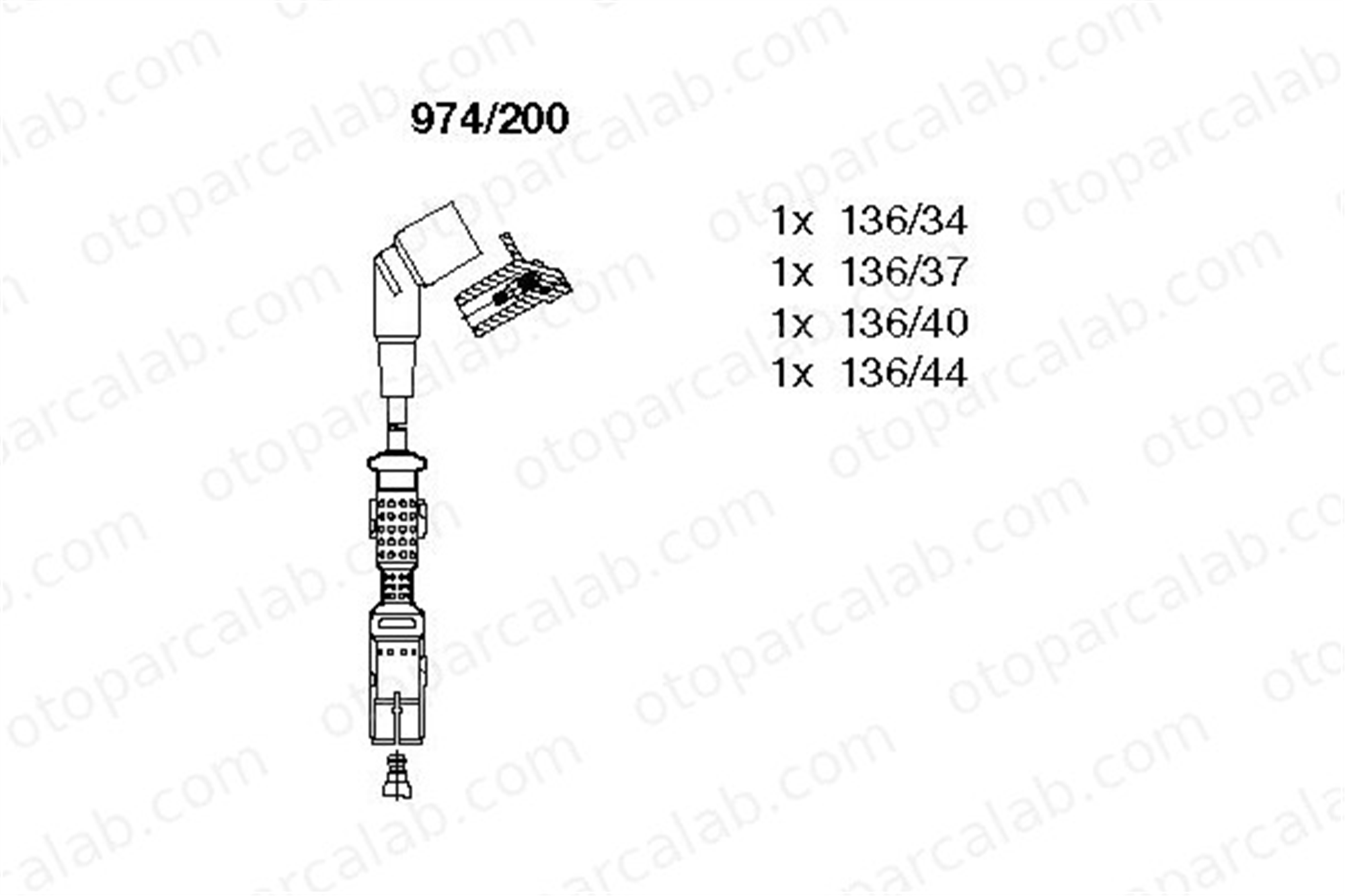 BREMI 974/200 Buji Kablosu BMW 3 3 Coupe 12121709209 12121709343