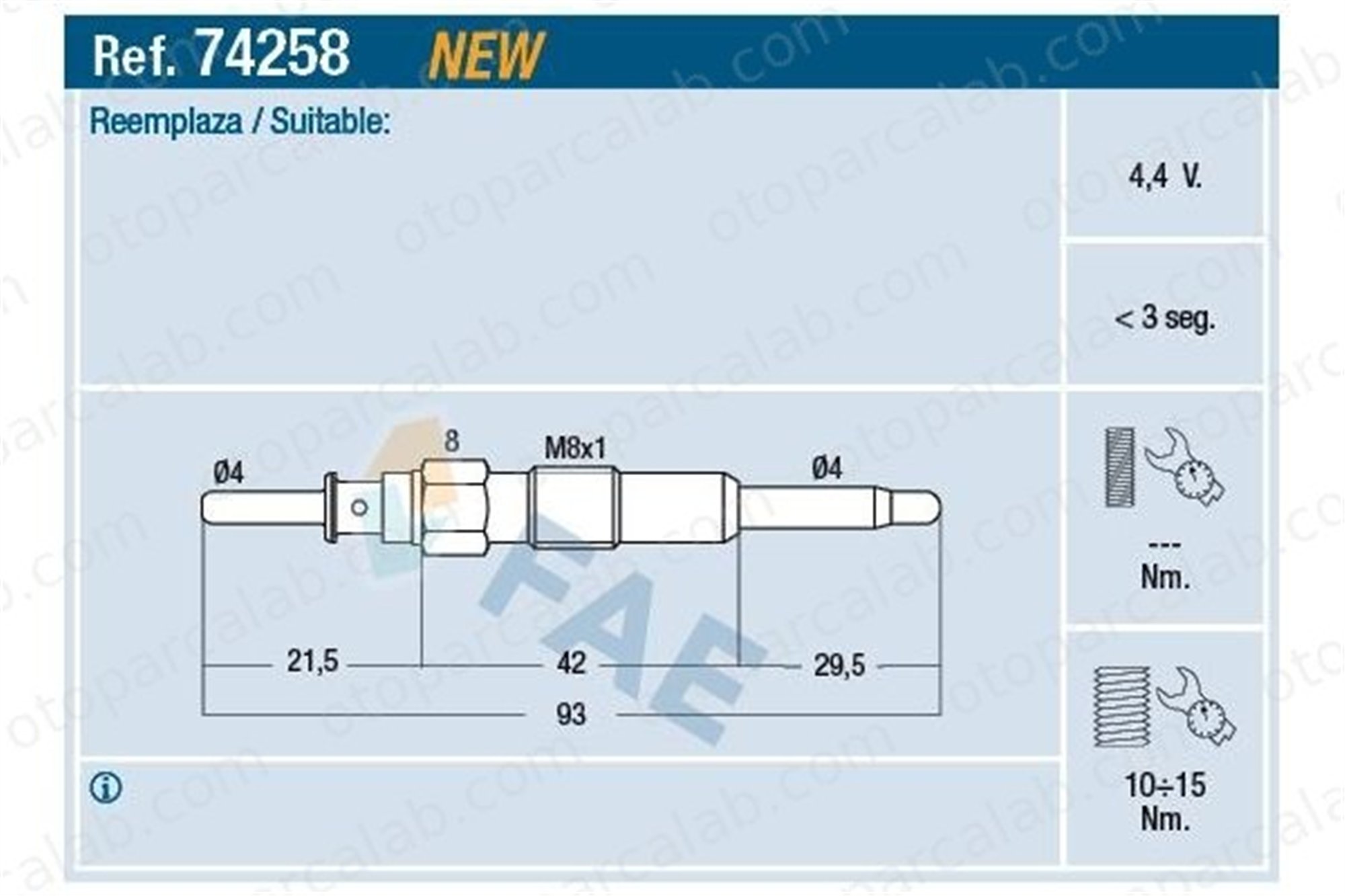 BREMI BR:26508 Isıtma Bujisi OPEL ANTARA A CHEVROLET CAPTIVA 96440144 4805511