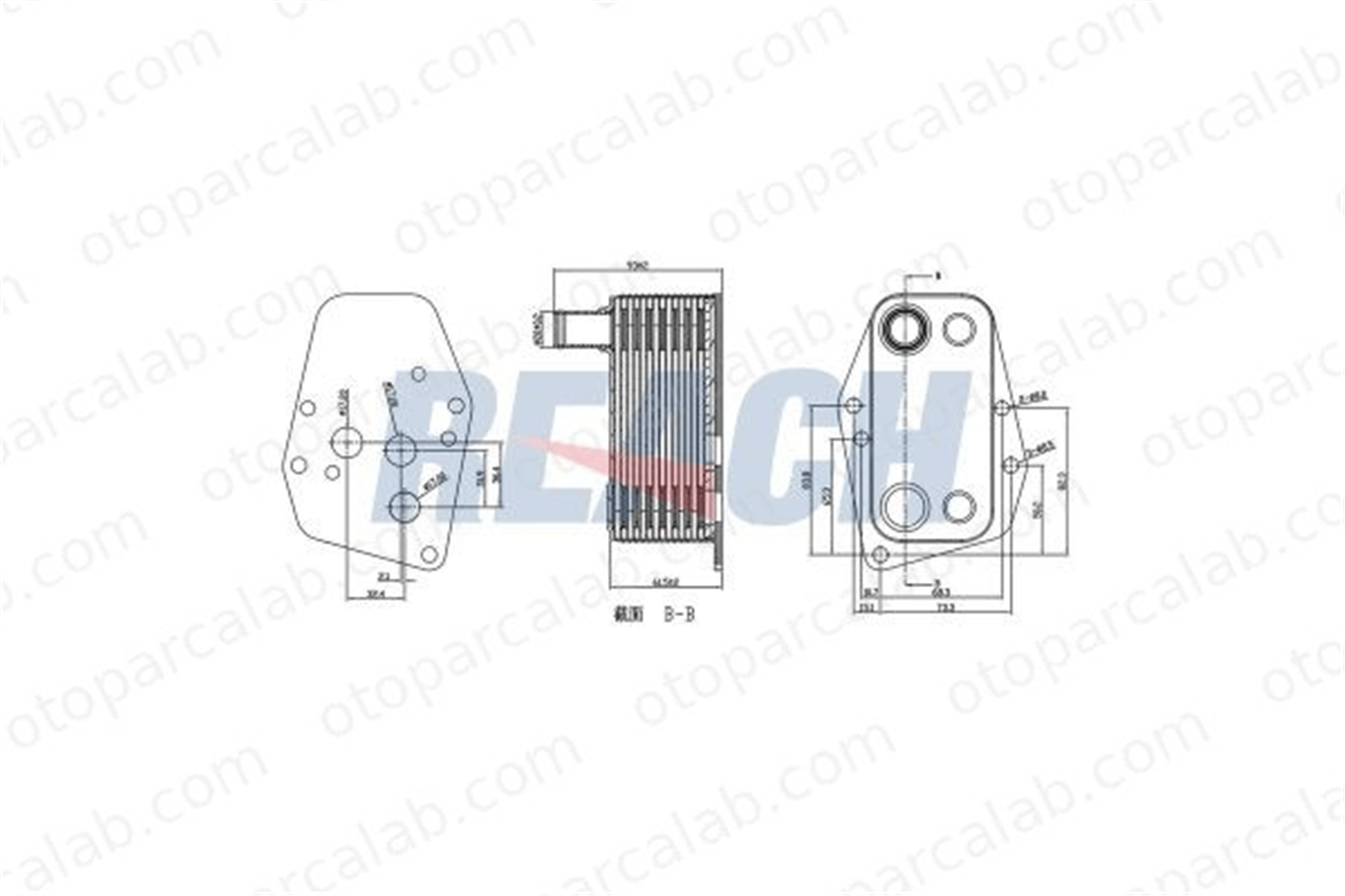 BROM BM5086 Motor Yağ Soğutucu BMW 3 3 Touring 1142778769 11427787698