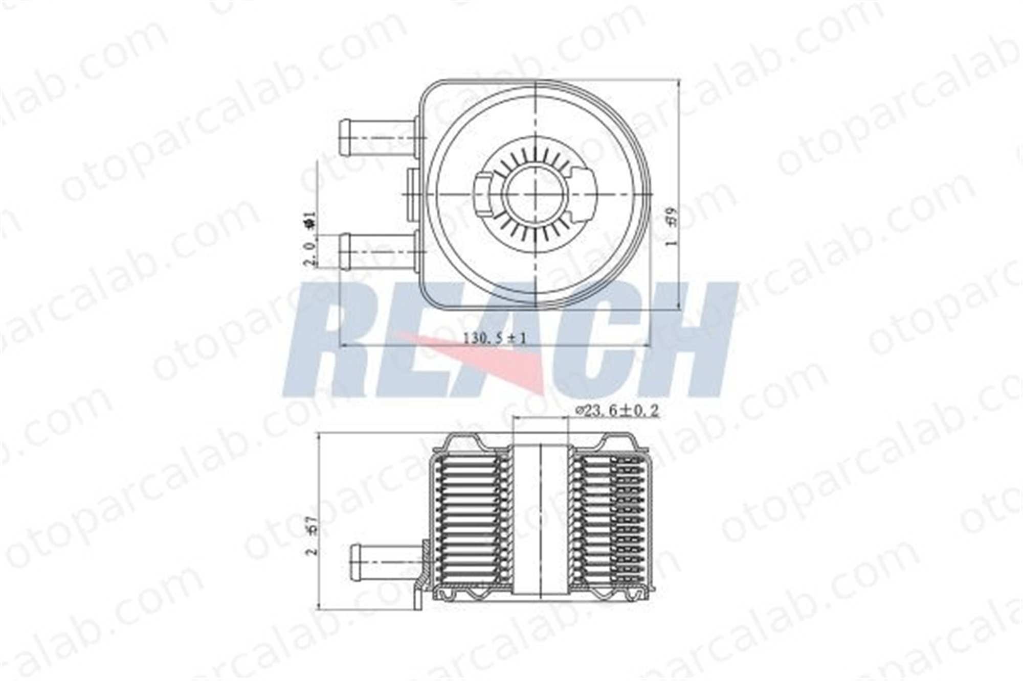 BROM P5601 Motor Yağ Soğutucu PEUGEOT 406 406 Break 1103H4 9650863380