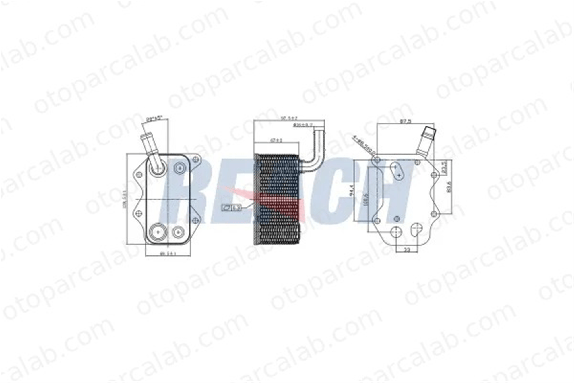 BROM VW5019 Motor Yağ Soğutucu AUDI A3 SEAT LEON 6D117021C 06D117021C