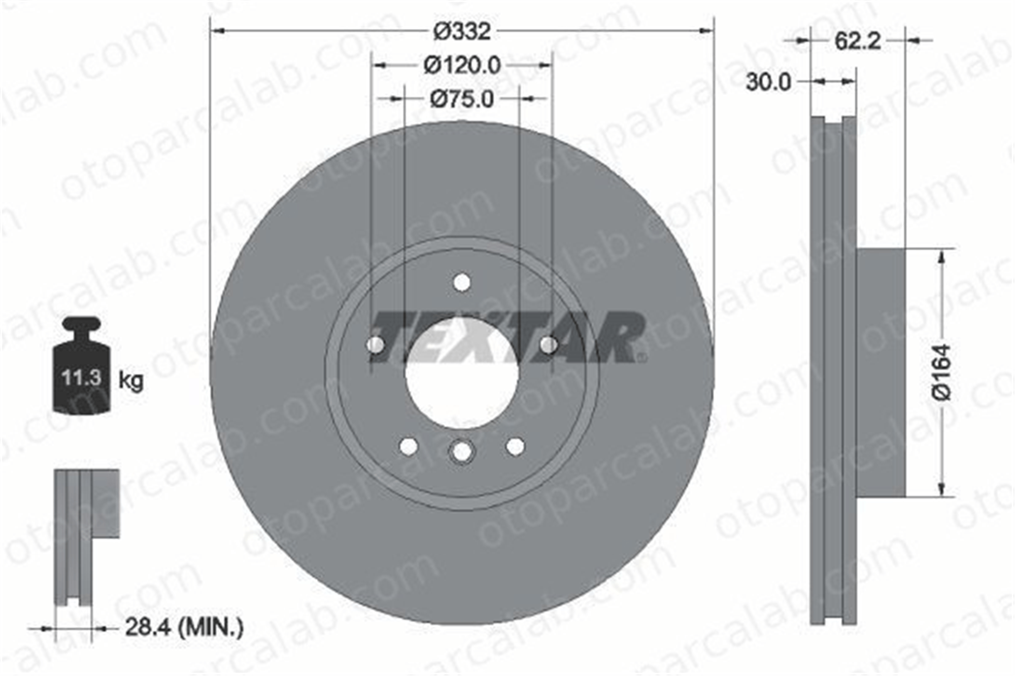 BSG 15-210-030 Fren Disk Ayna Ön Sağ ve Sol BMW X5 X6 34116886478 34116771985