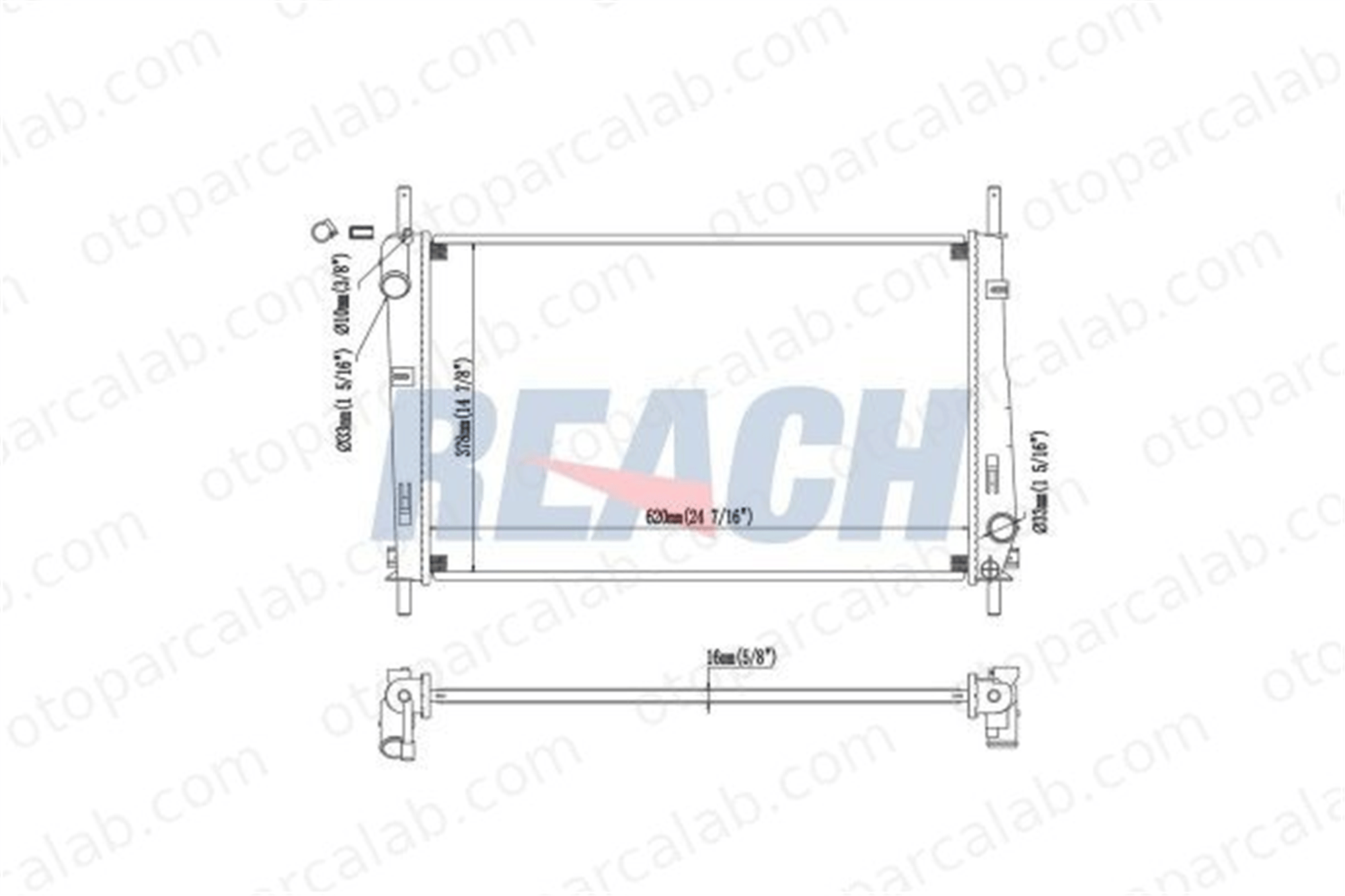 BSG 16-520-003 Su Radyatörü FORD MONDEO III Sedan MONDEO III 3S718005AA 1114764