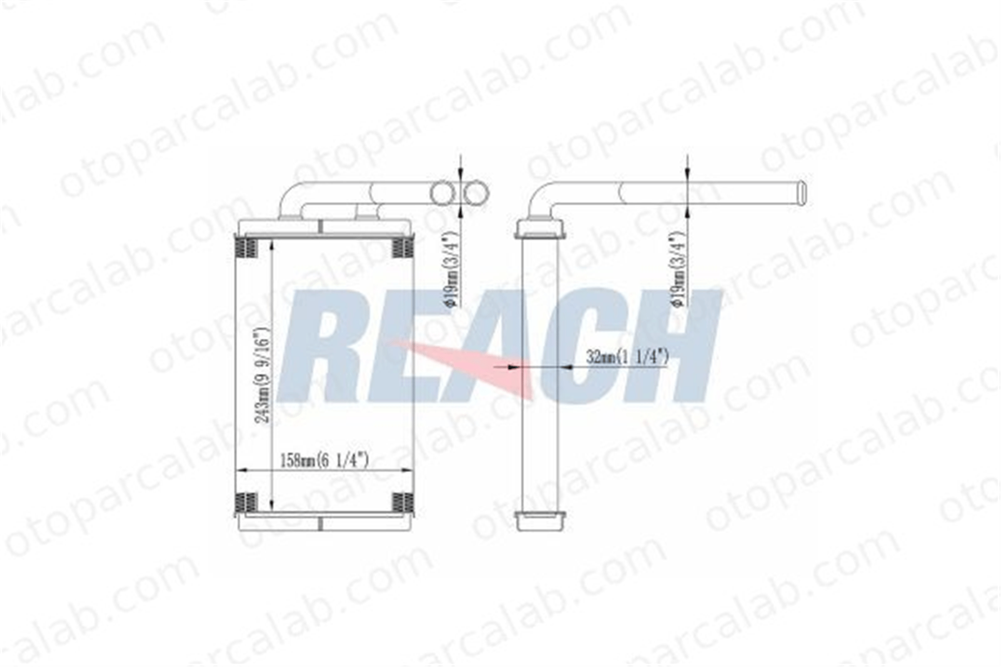 BSG 16-530-002 Kalorifer Radyatörü OPEL ANTARA A CHEVROLET CAPTIVA 96629611 4803904