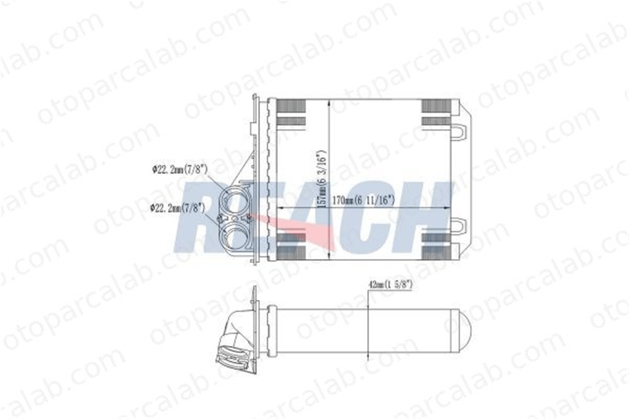 BSG 19-530-001 Kalorifer Radyatörü DACIA DUSTER LOGAN 6001547484 6001549894