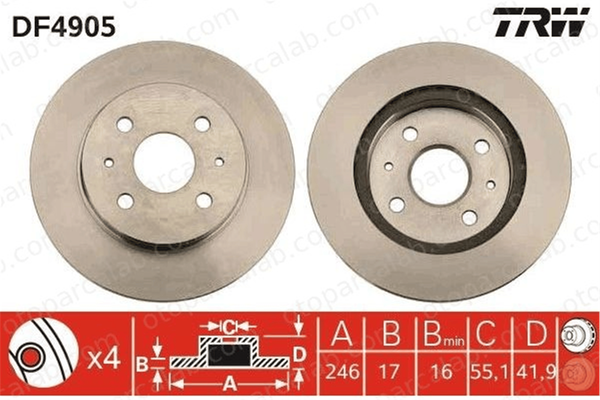 BSG 21-210-001 Fren Disk Ayna Ön Sağ ve Sol DAIHATSU COPEN SIRION 4351297402 4351297402000