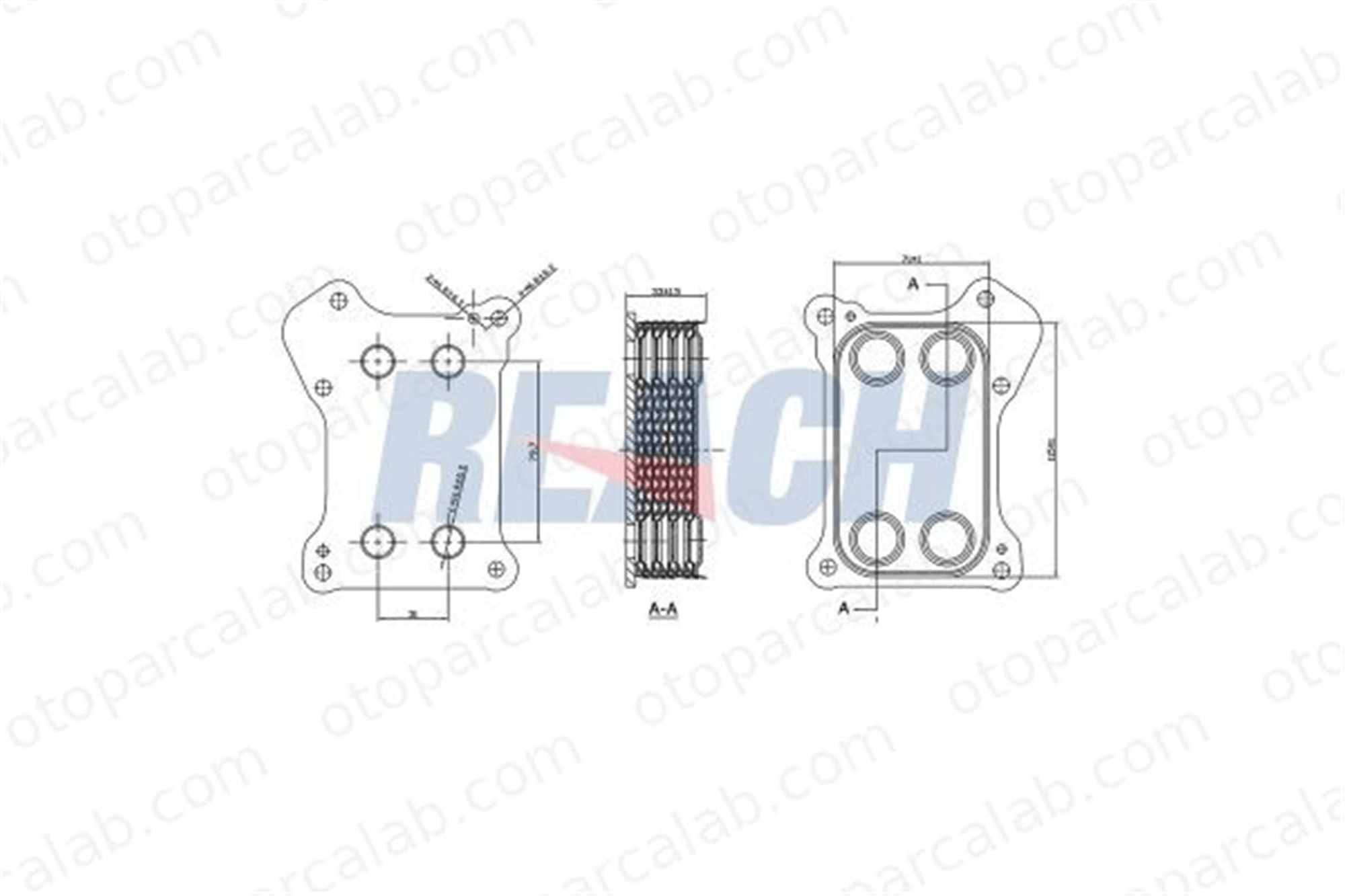 BSG 25-506-015 Motor Yağ Soğutucu FIAT DOBLO Cargo DOBLO Minibüs/Otobüs 55183548 55210824