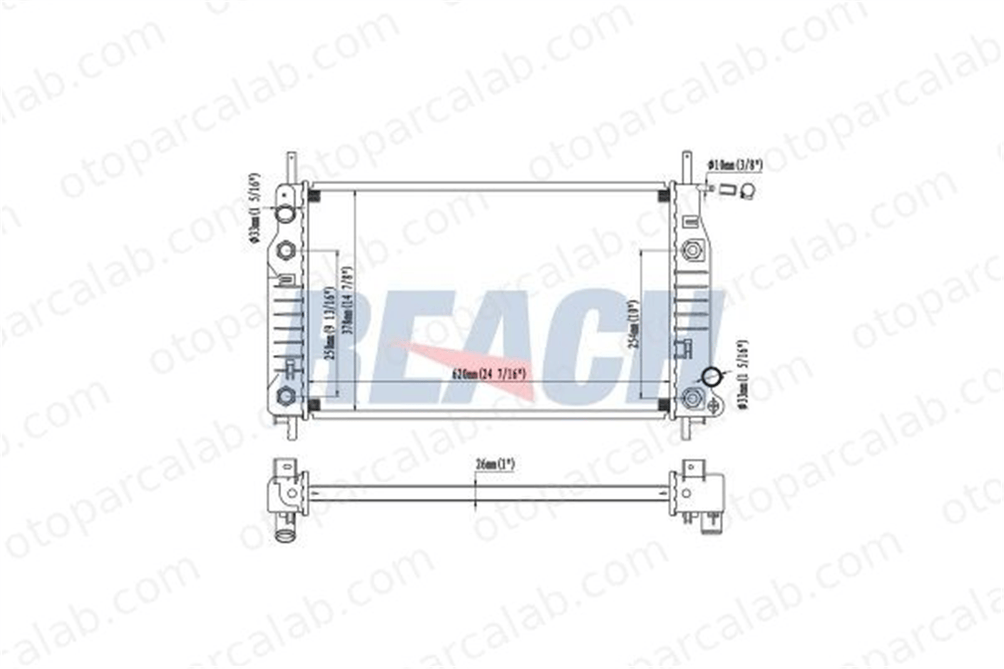 BSG 25-520-045 Su Radyatörü FORD MONDEO I MONDEO I Turnier ME97BB8005BA 1011984