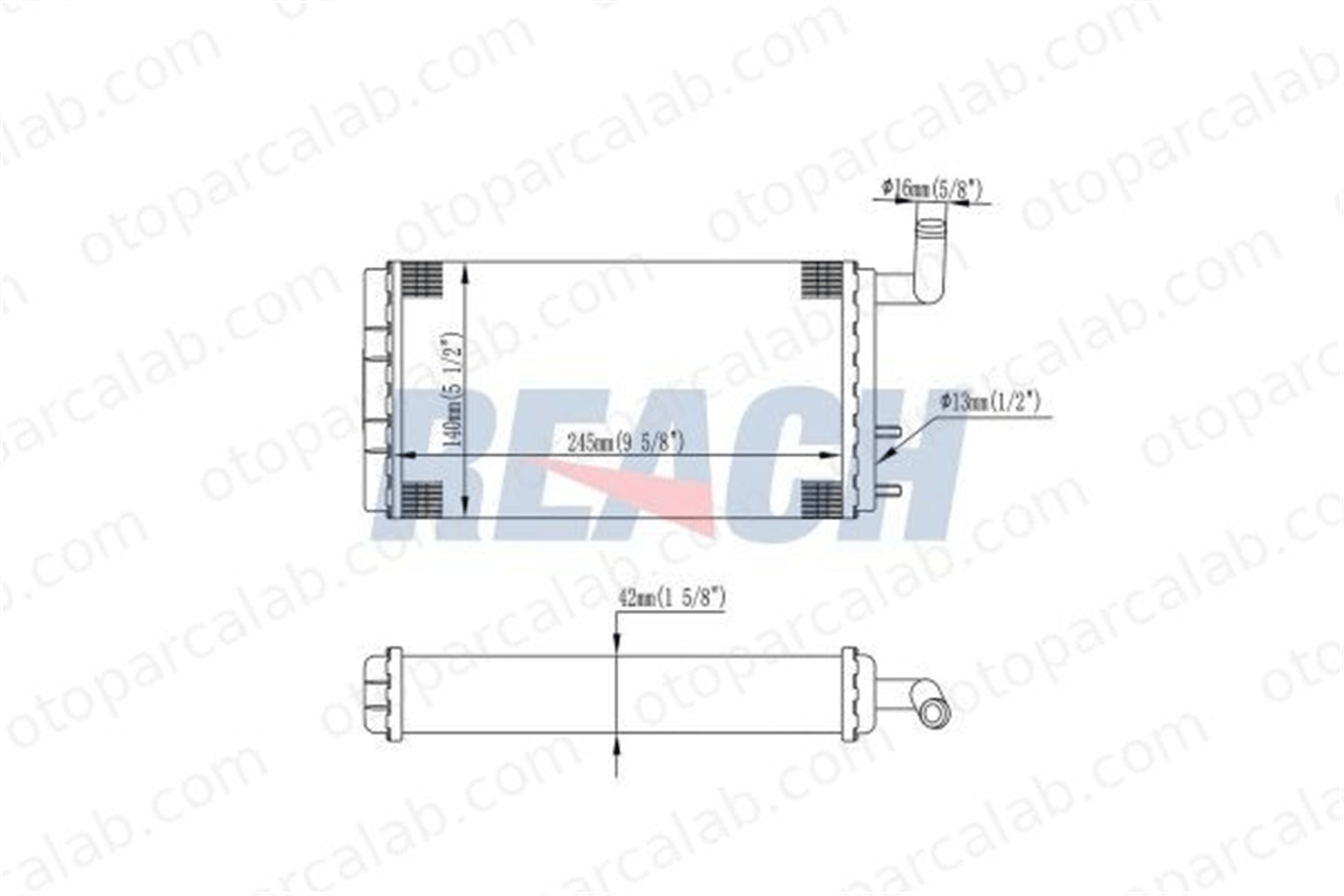 BSG 25-530-011 Kalorifer Radyatörü FIAT 131 131 Familiare/Panorama 4327232