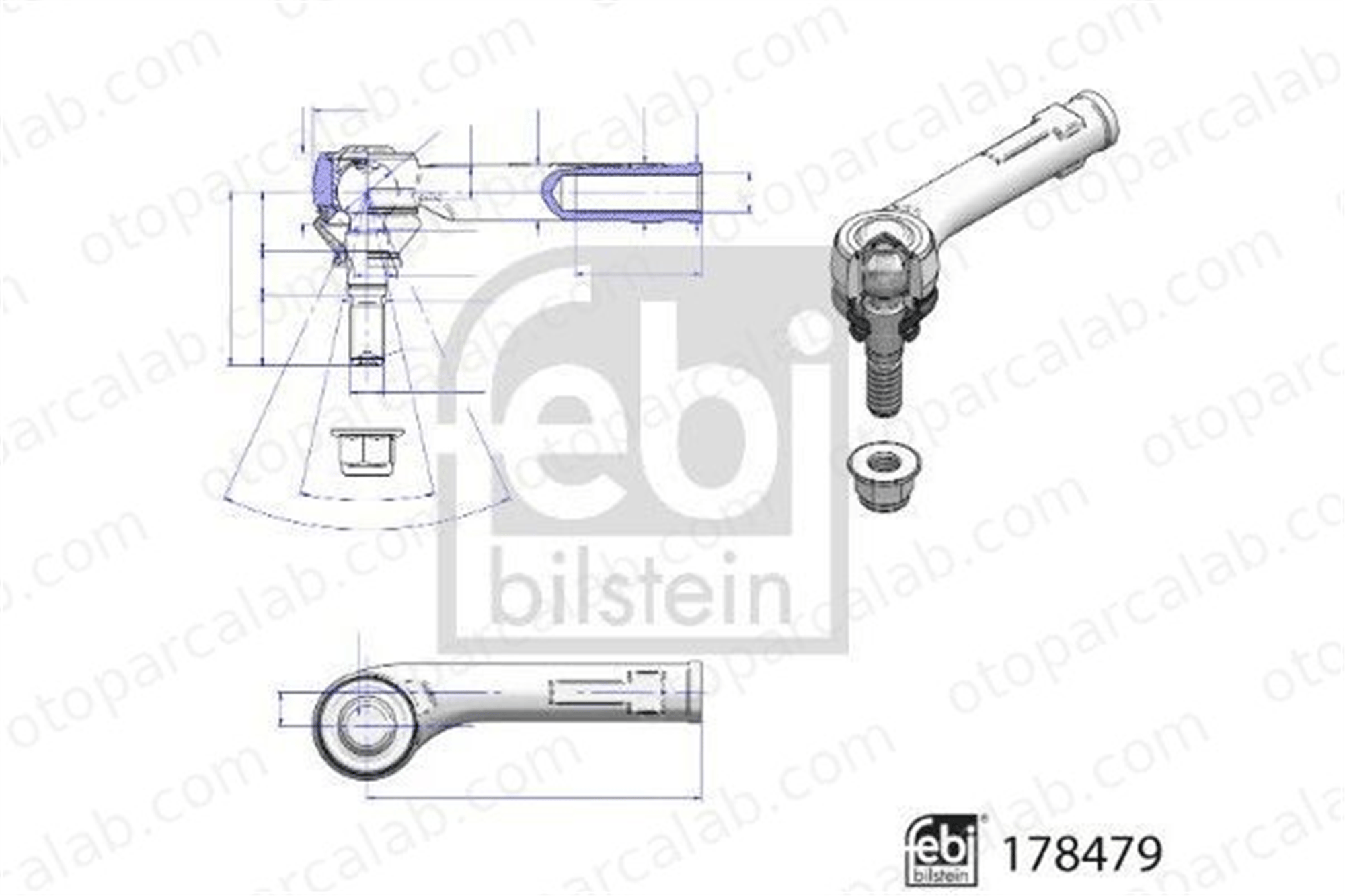 BSG 30-310-170 Rot Başı Sol FORD ECOSPORT FIESTA VII KTH1BC3C437AA 2095043