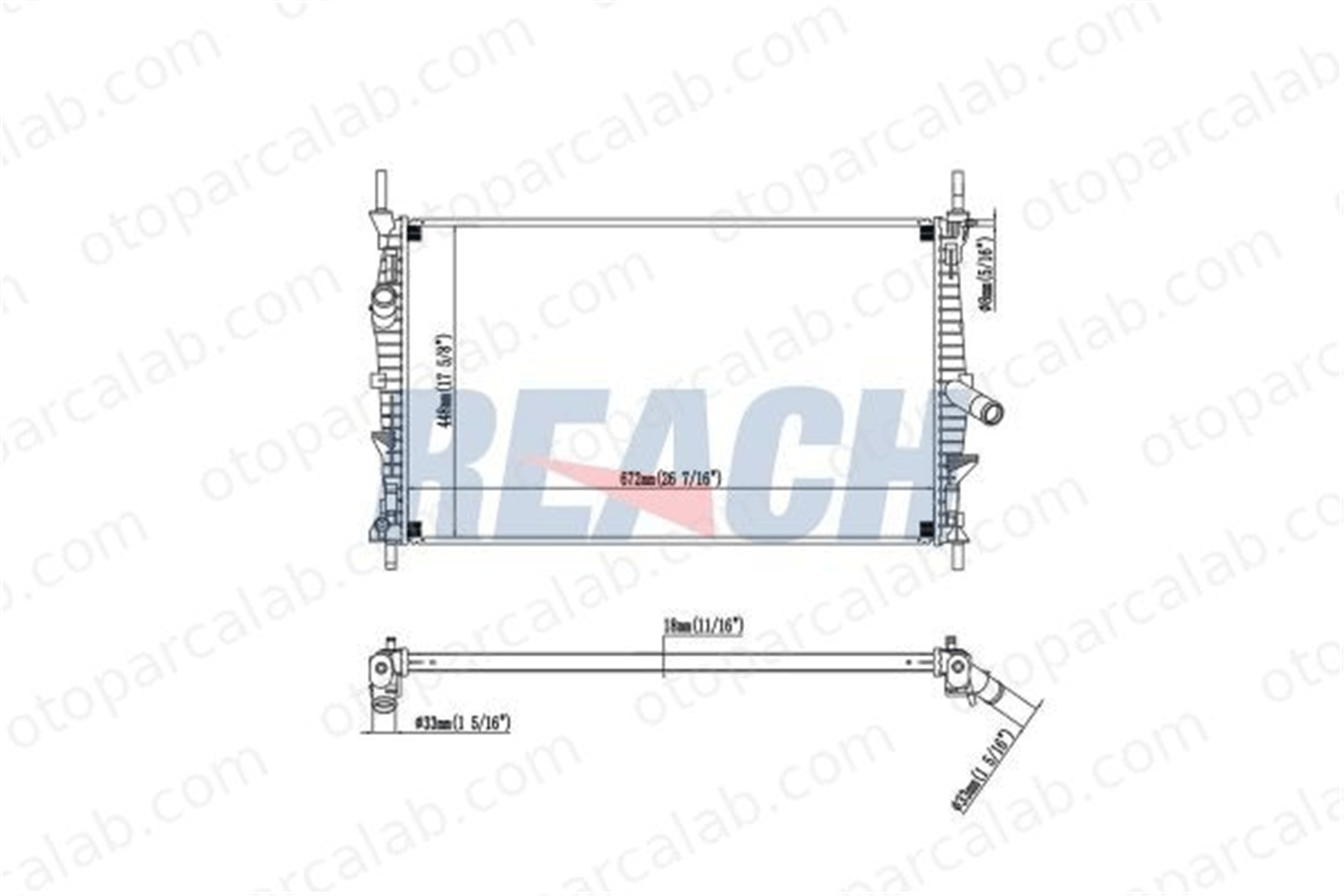BSG 30-520-045 Su Radyatörü FORD TRANSIT Panelvan/Van TRANSIT Platform şasi 2N0121253A2N0121253C 1494933