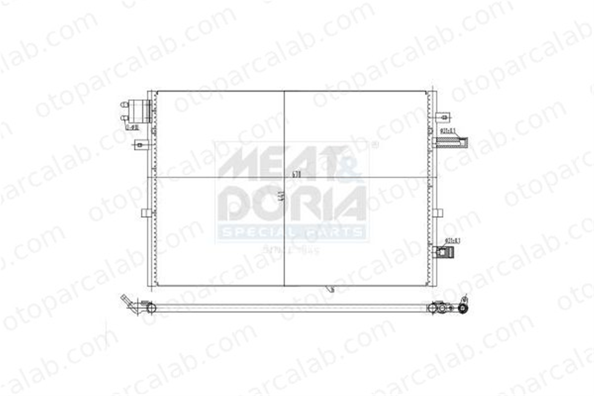 BSG 30-525-027 Klima Radyatörü FORD MONDEO III Turnier MONDEO III 1222758 1226113