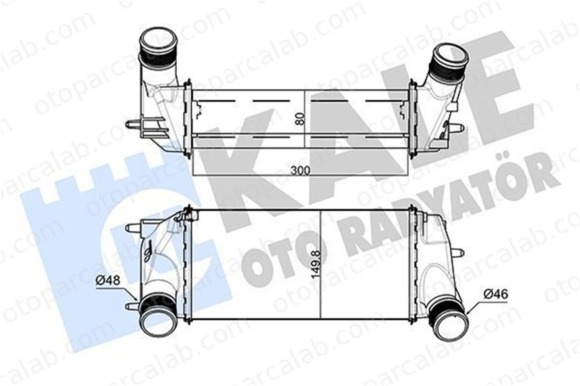 BSG 30-535-021 Turbo Radyatörü FORD B-MAX FIESTA VI FT766K775AA 1776956
