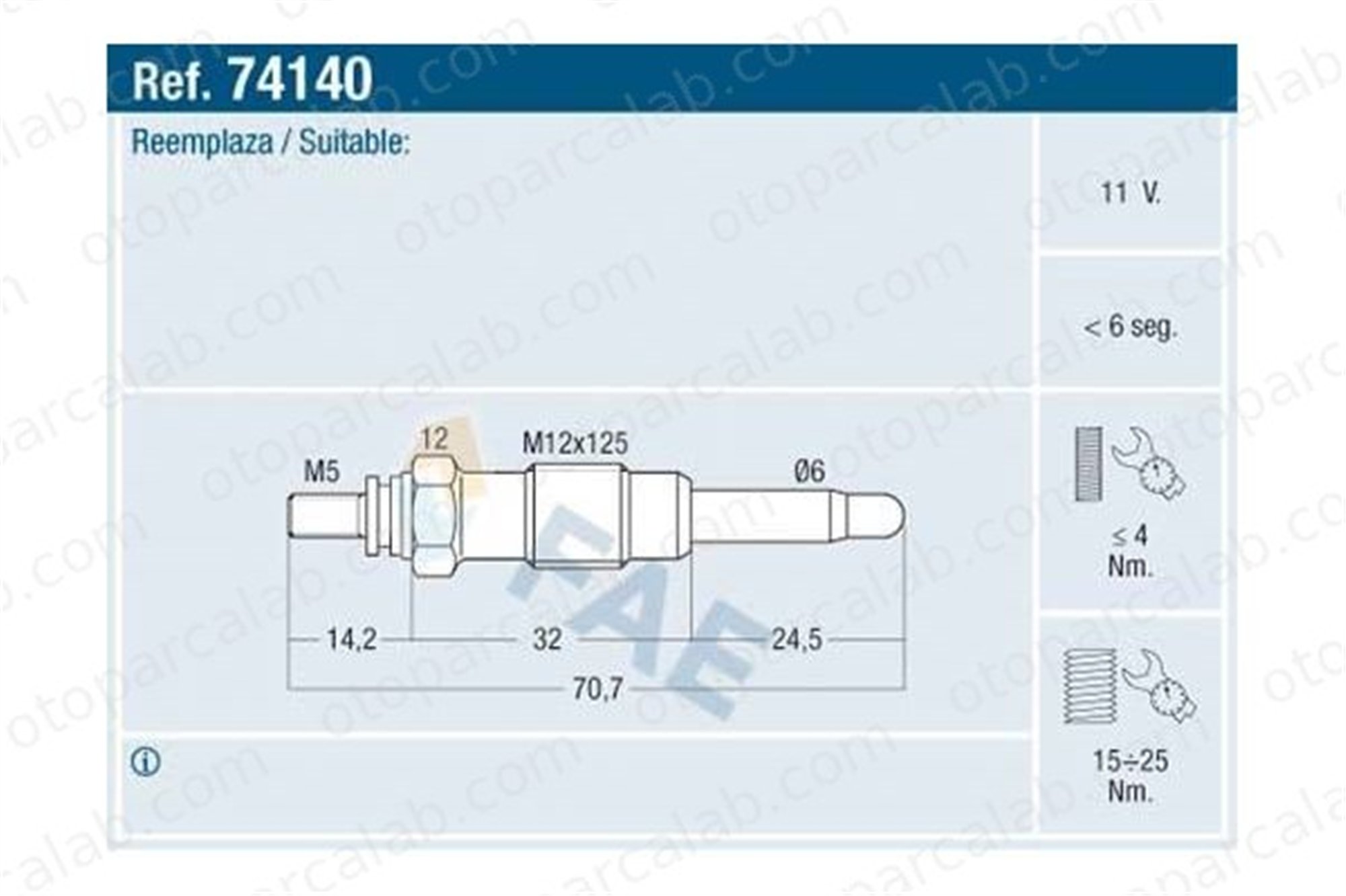 BSG 30-870-011 Isıtma Bujisi FIAT DUCATO Panelvan/Van DUCATO Platform şasi 93FF6M090AA 46072001