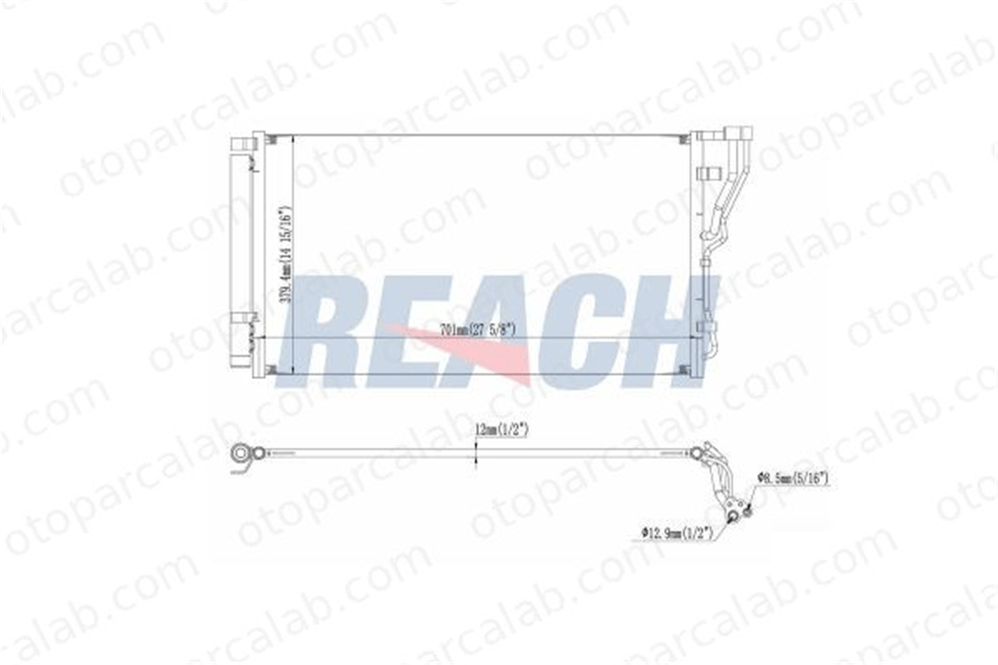 BSG 40-525-042 Klima Radyatörü HYUNDAI GRANDEUR KIA OPTIMA 976063R000 976063R001