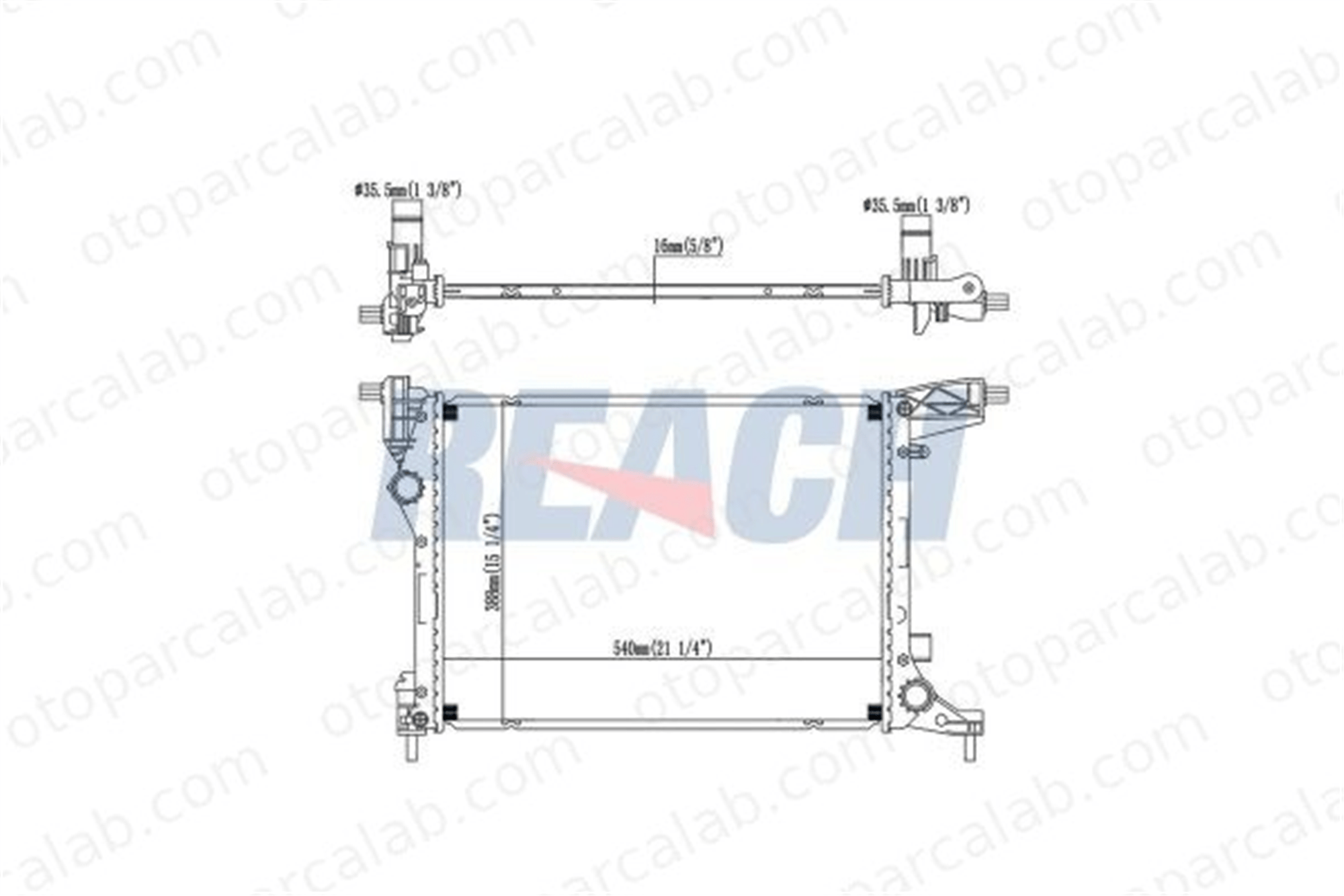 BSG 55-520-018 Su Radyatörü FIAT TIPO Hatchback TIPO Station wagon 52052603