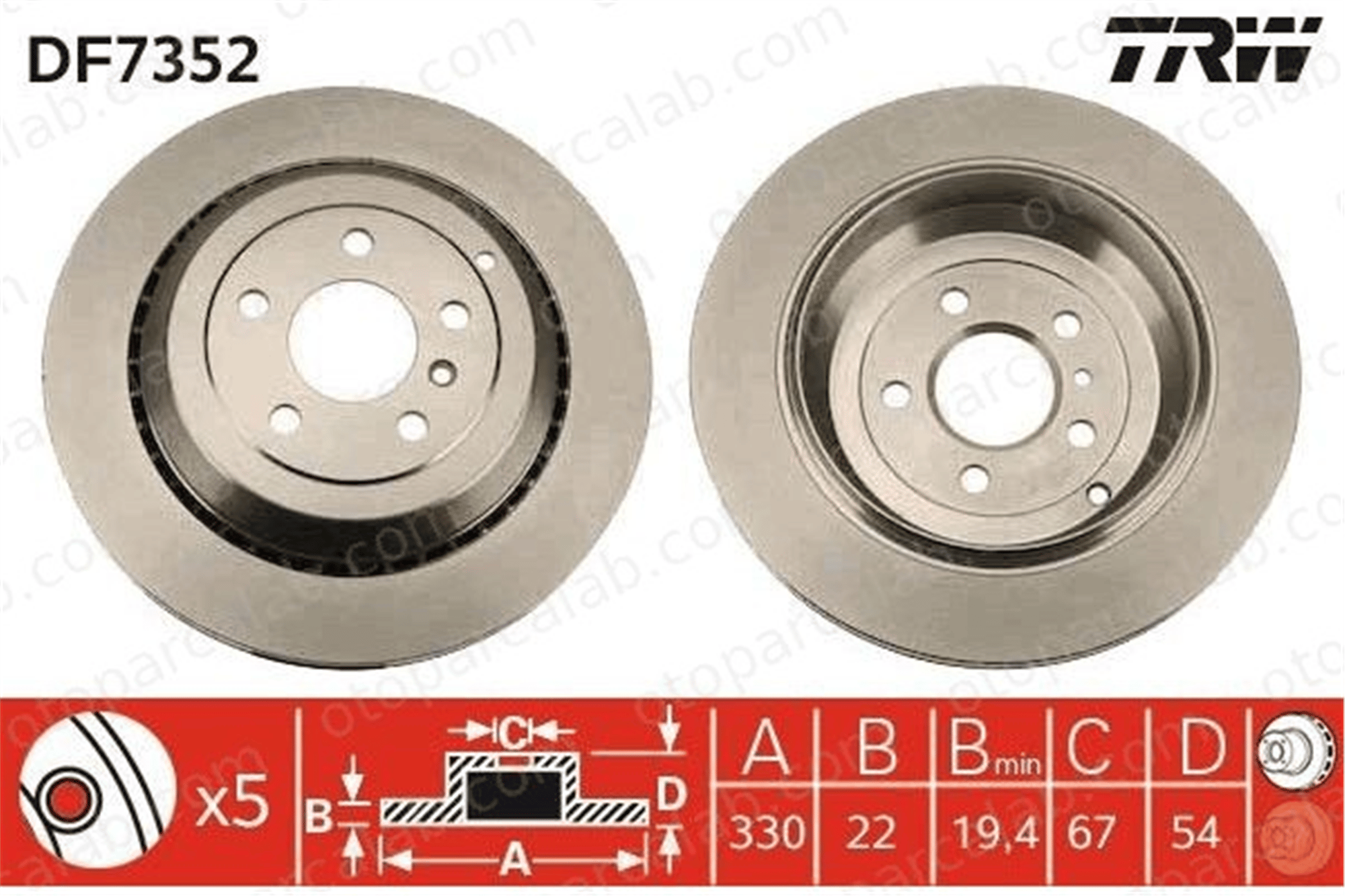 BSG 60-210-083 Fren Disk Ayna Arka Sağ ve Sol MERCEDES-BENZ R-SERISI GL-SERISI A1644231112 1644230612