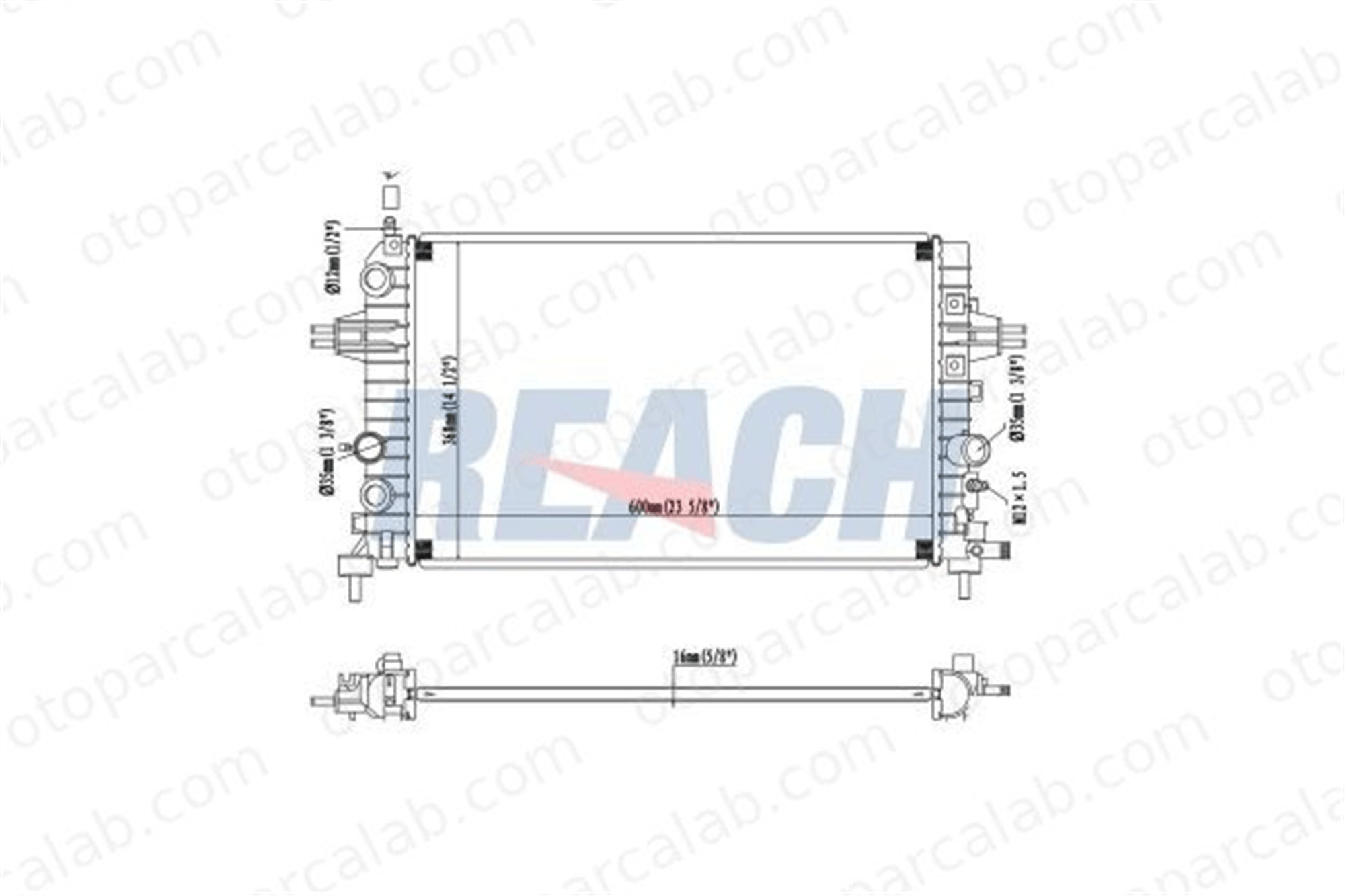 BSG 62-520-016 Su Radyatörü OPEL ZAFIRA / ZAFIRA FAMILY B ASTRA H Station wagon 1300266 13145211