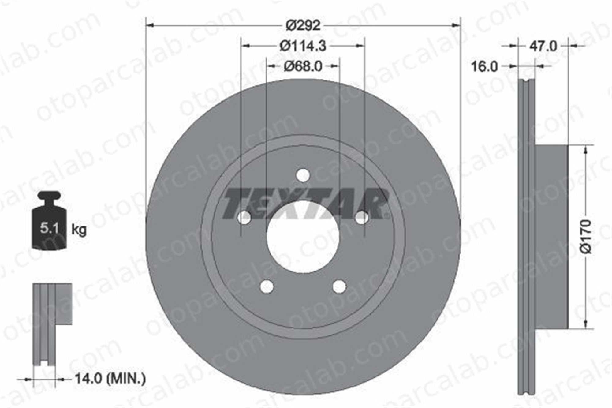 BSG 63-210-031 Fren Disk Ayna Arka Sağ ve Sol NISSAN X-TRAIL III RENAULT KOLEOS II 432066RN0A 432064CE0A