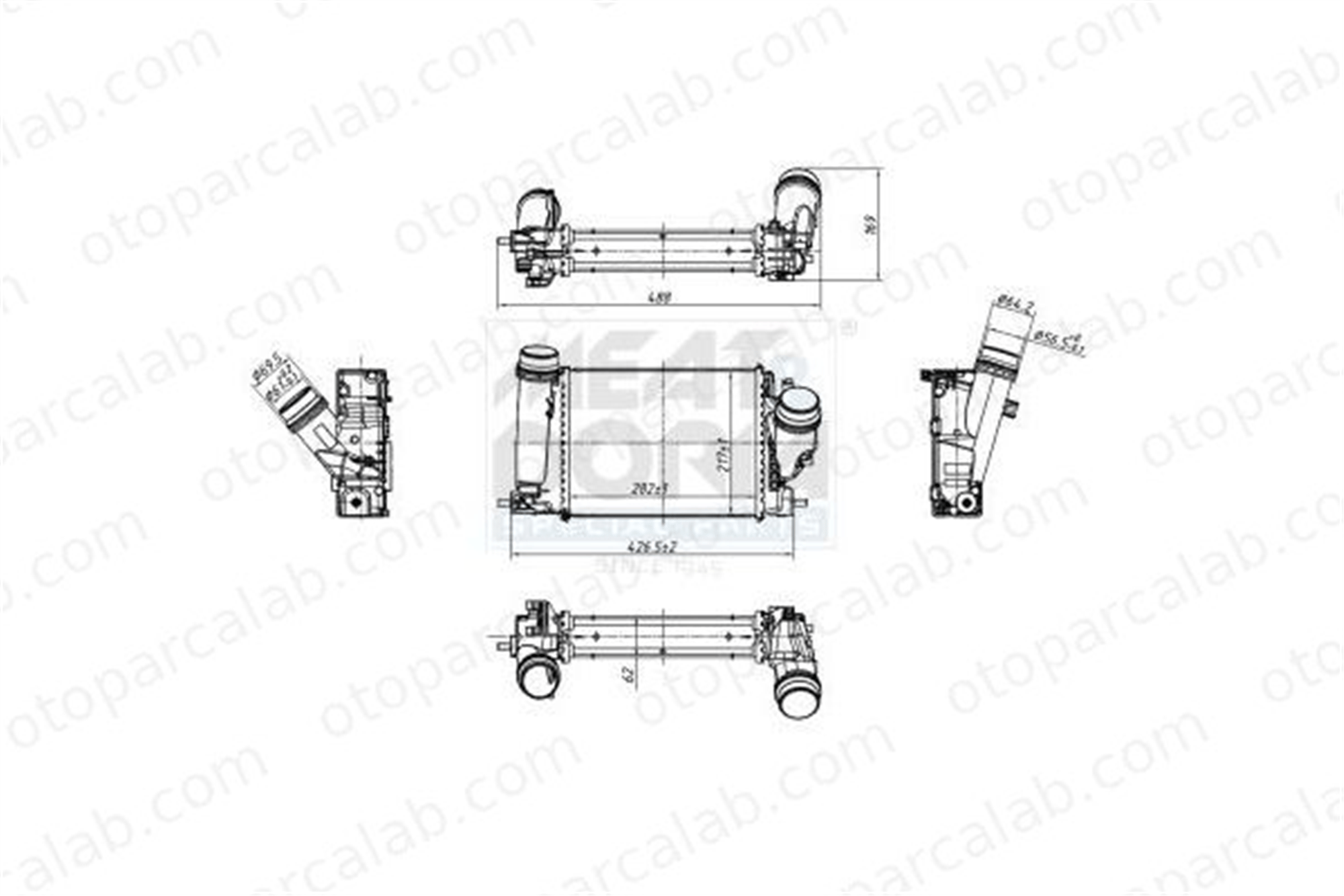 BSG 63-535-007 Turbo Radyatörü NISSAN X-TRAIL III RENAULT KOLEOS II 144614BE0A