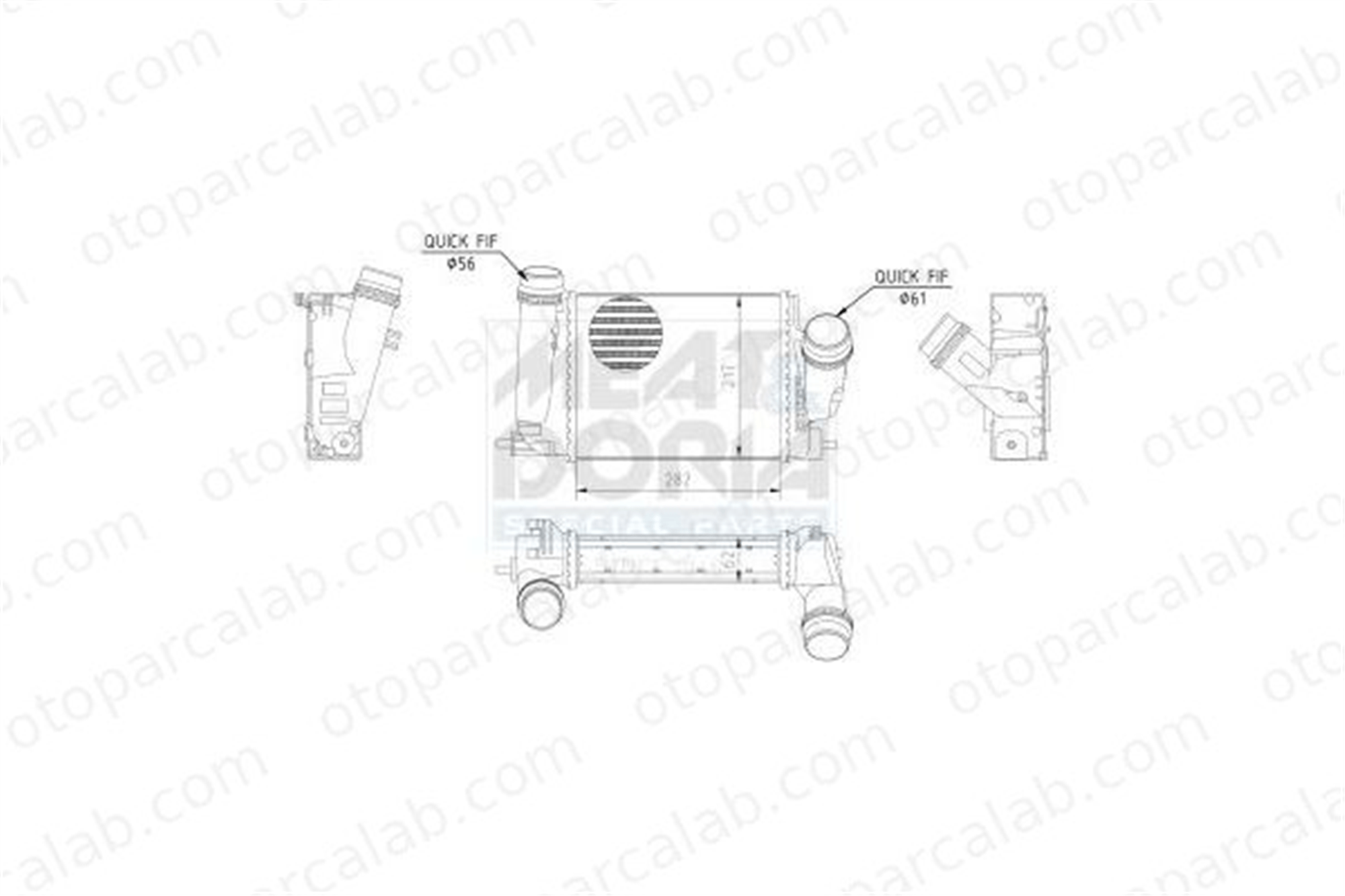 BSG 63-535-009 Turbo Radyatörü RENAULT ESPACE V NISSAN QASHQAI II SUV 144614EB0A 144614EB1A