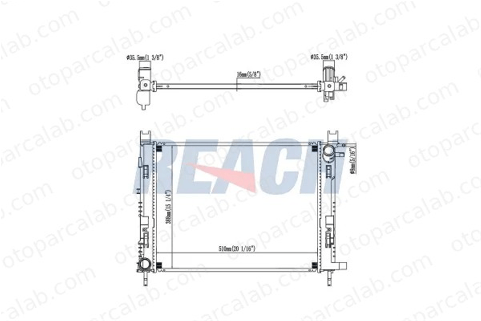 BSG 65-520-019 Su Radyatörü OPEL ASTRA F Station wagon ASTRA F 214107326R 214100055R