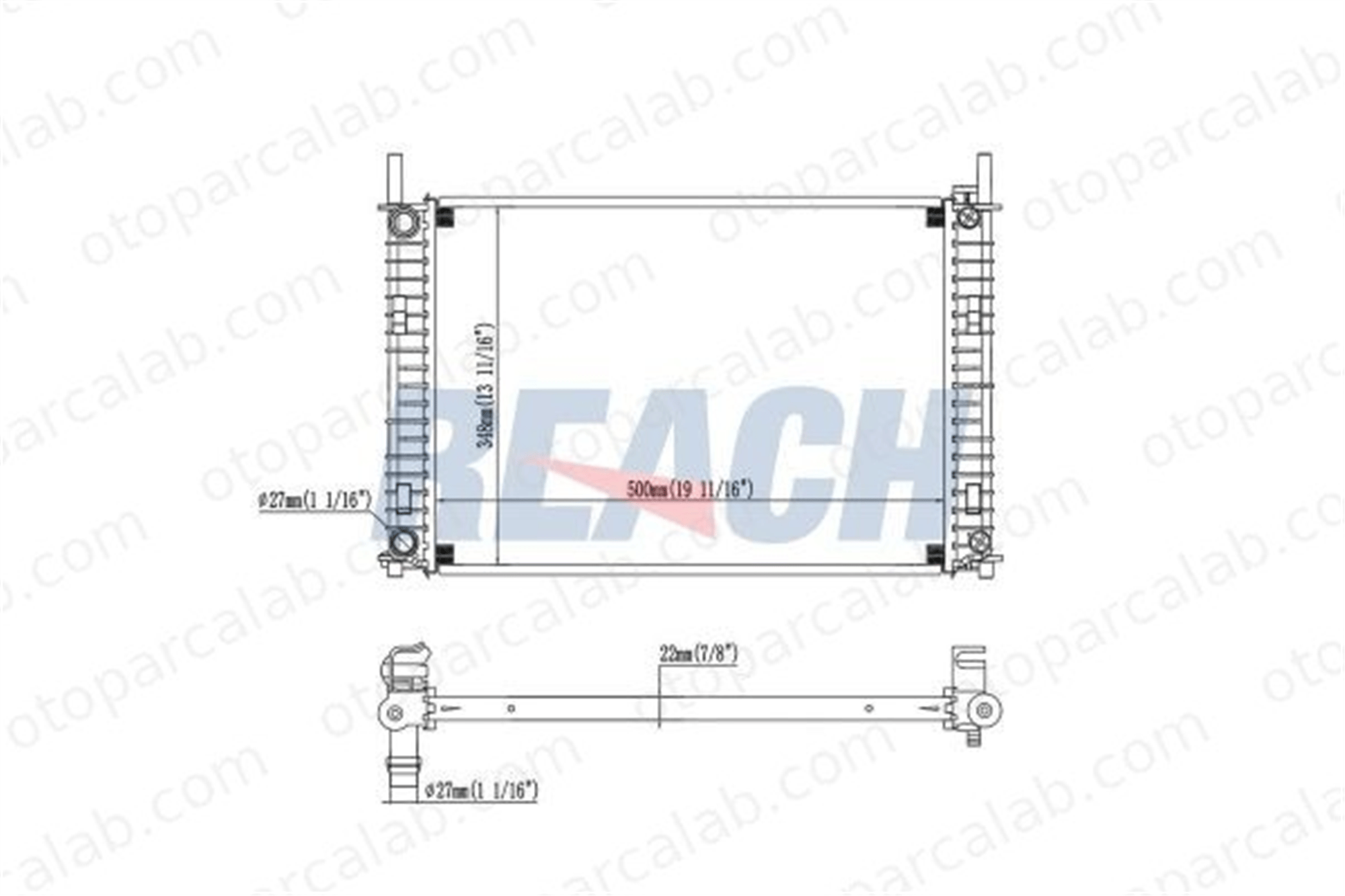 BSG 65-520-051 Su Radyatörü OPEL VECTRA A VECTRA A Hatchback ME4S6H8005CB 4S6H8005CB
